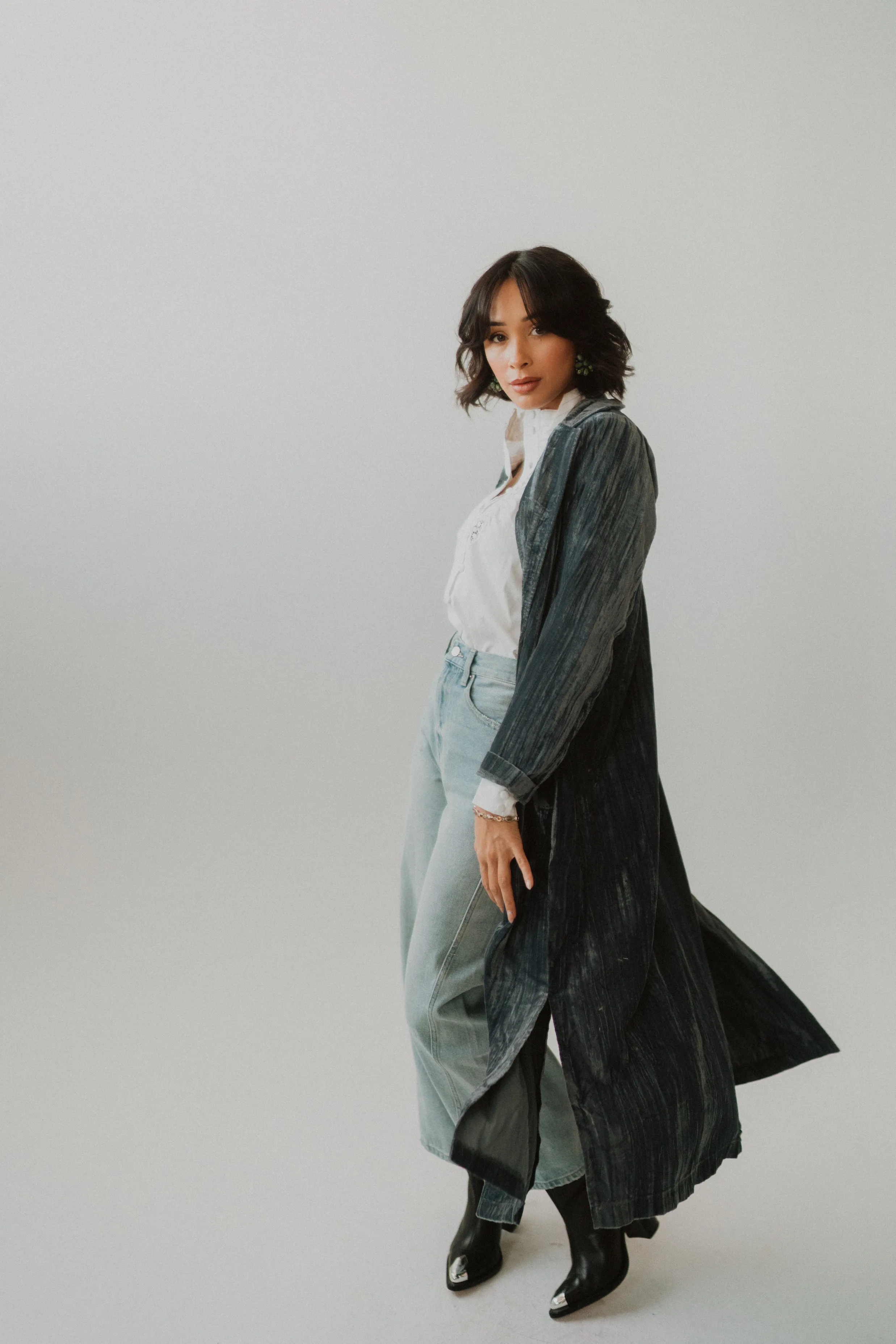 Dillard Velvet Coat sold by Goldie Lew product image thumbnail 5