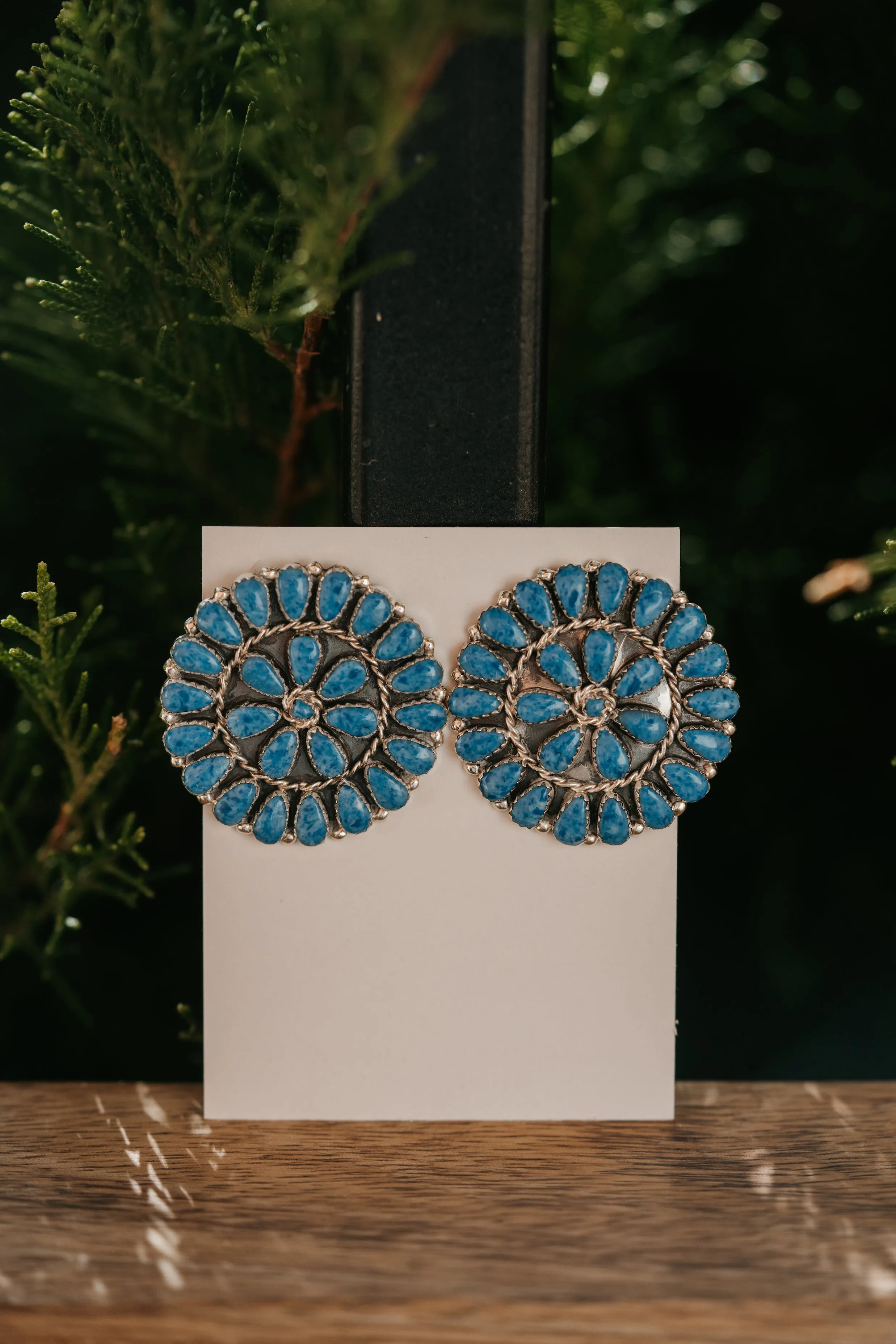 Eliza Earrings | Turquoise - FINAL SALE sold by Goldie Lew product image thumbnail 5