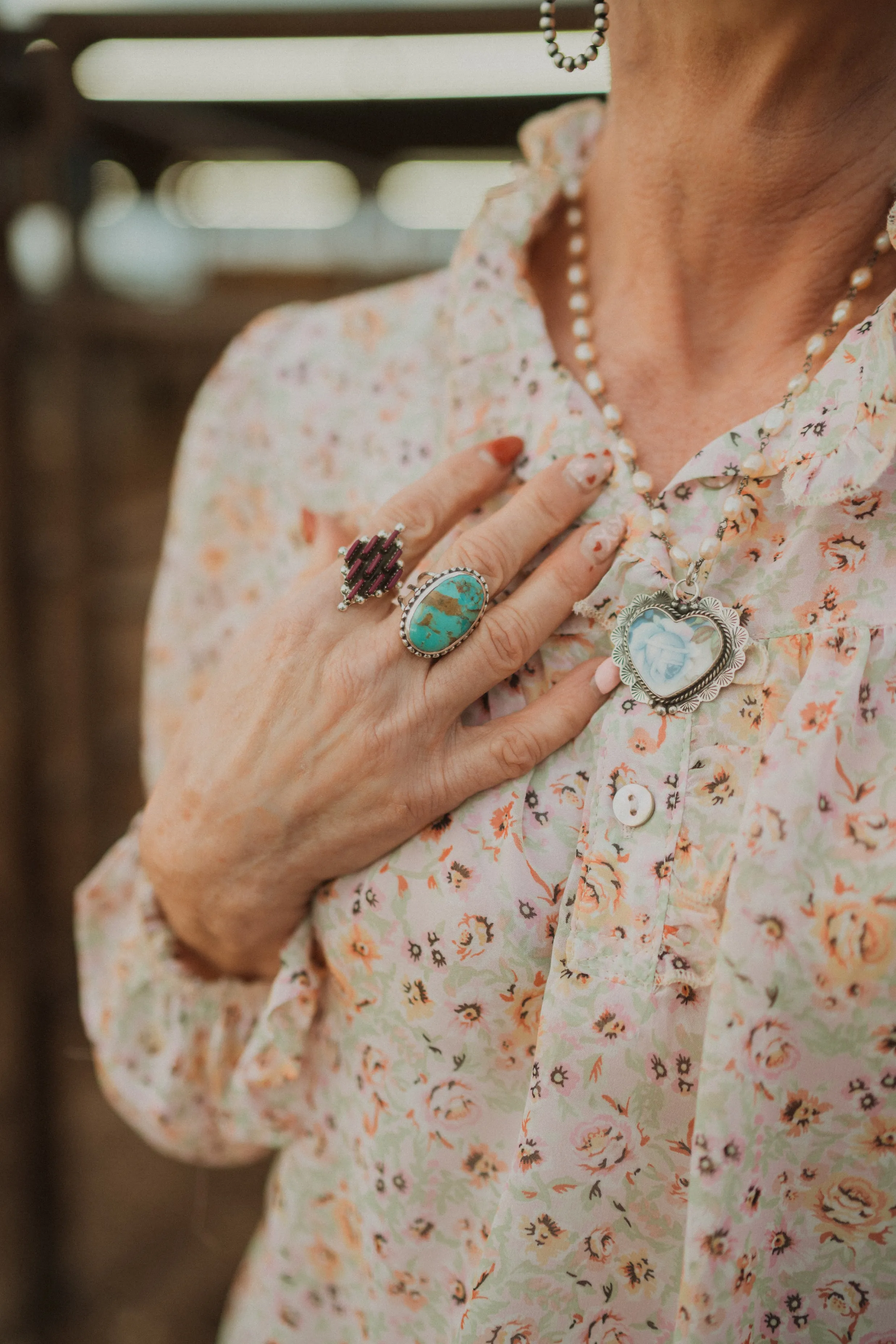 Etta Ring | Turquoise sold by Goldie Lew product image thumbnail 4