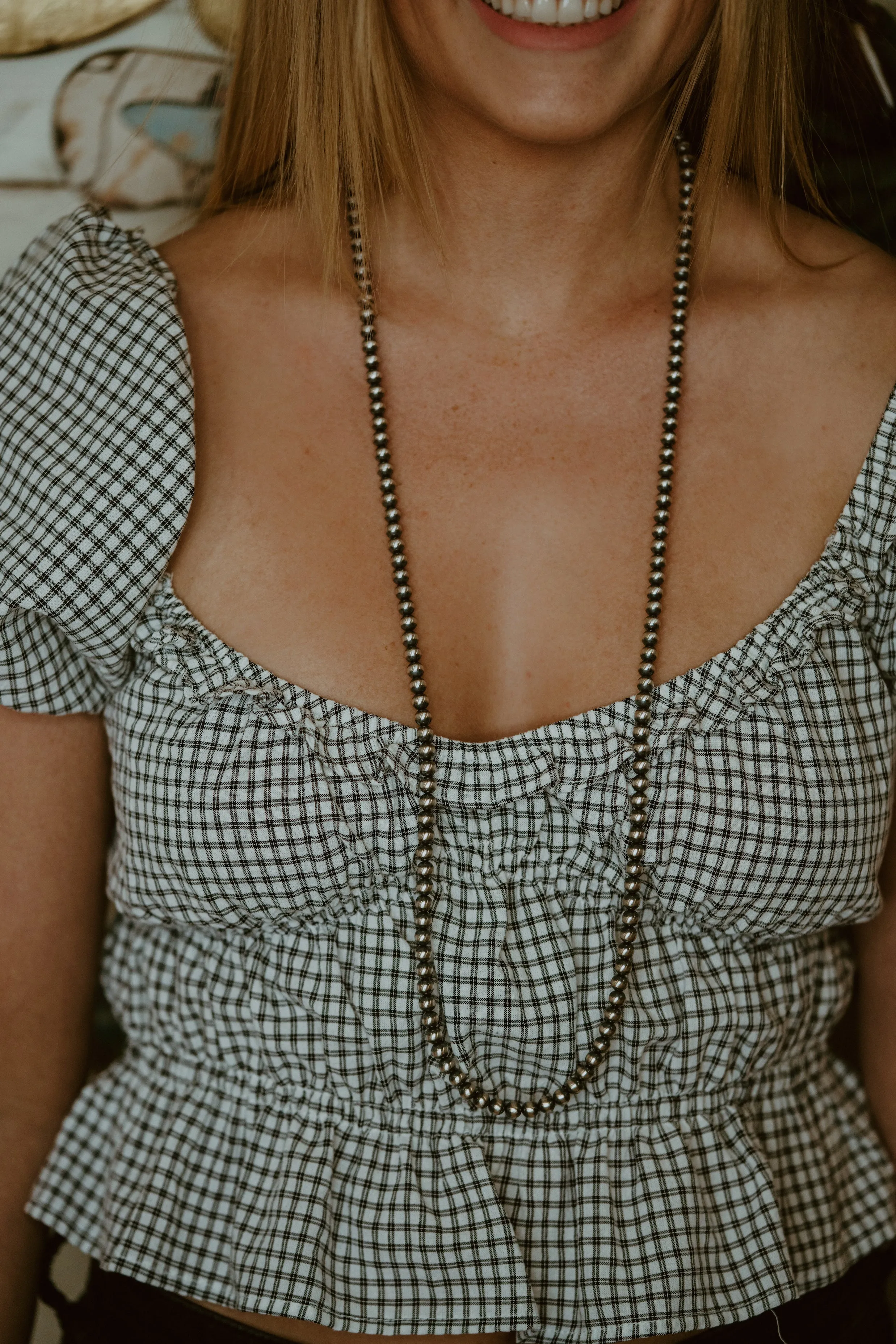 Myla Necklace | 36 inch | 6 mm sold by Goldie Lew product image thumbnail 4