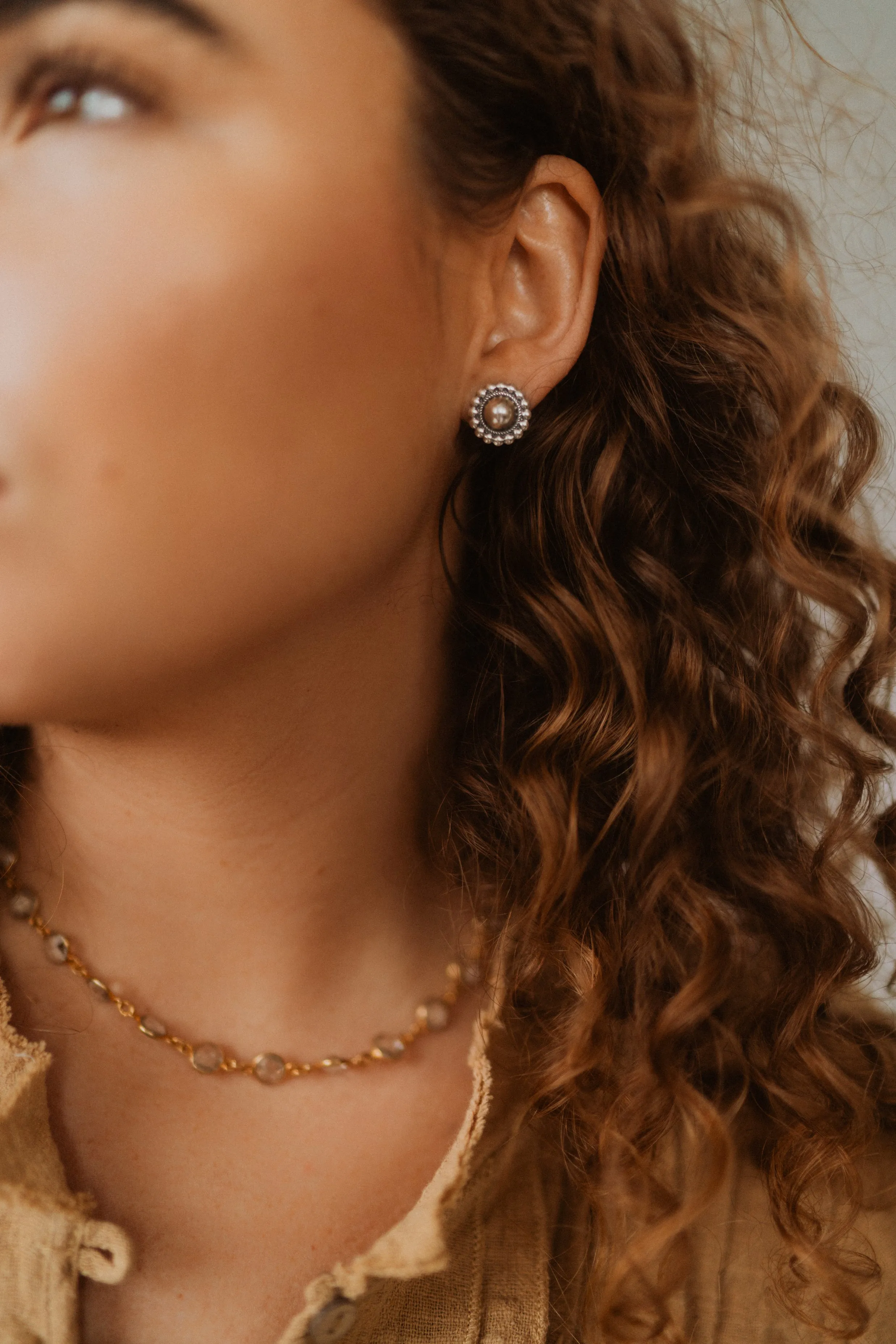 Bianca Studs | Silver sold by Goldie Lew product image thumbnail 5