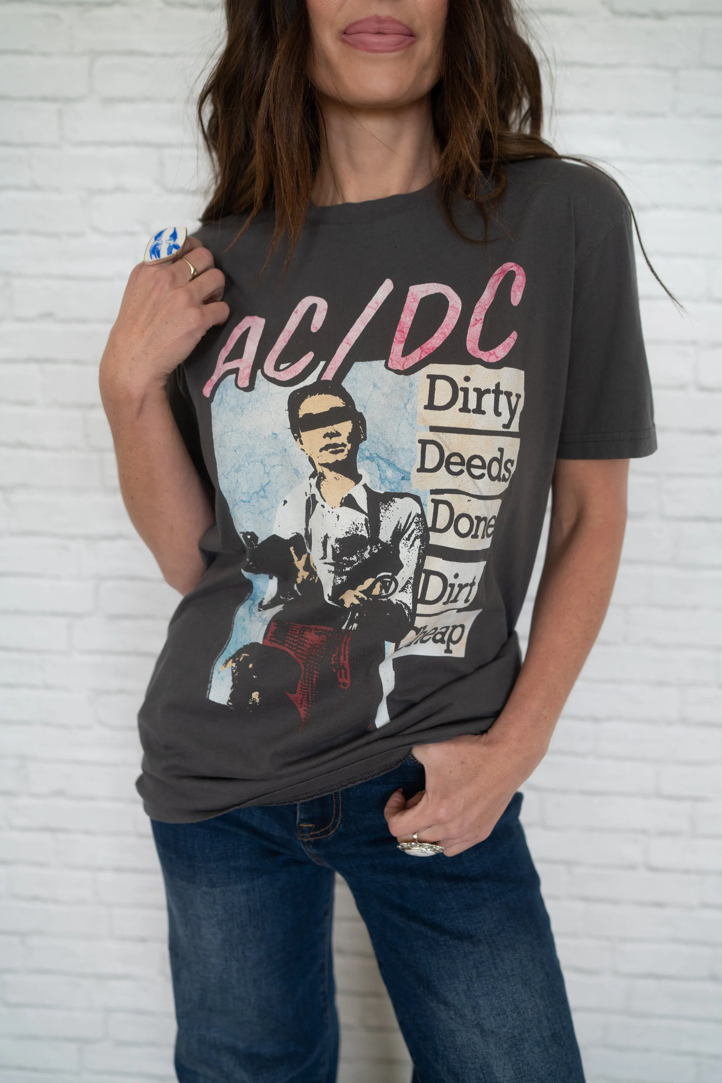 AC/DC T-Shirt sold by Goldie Lew product image thumbnail 2
