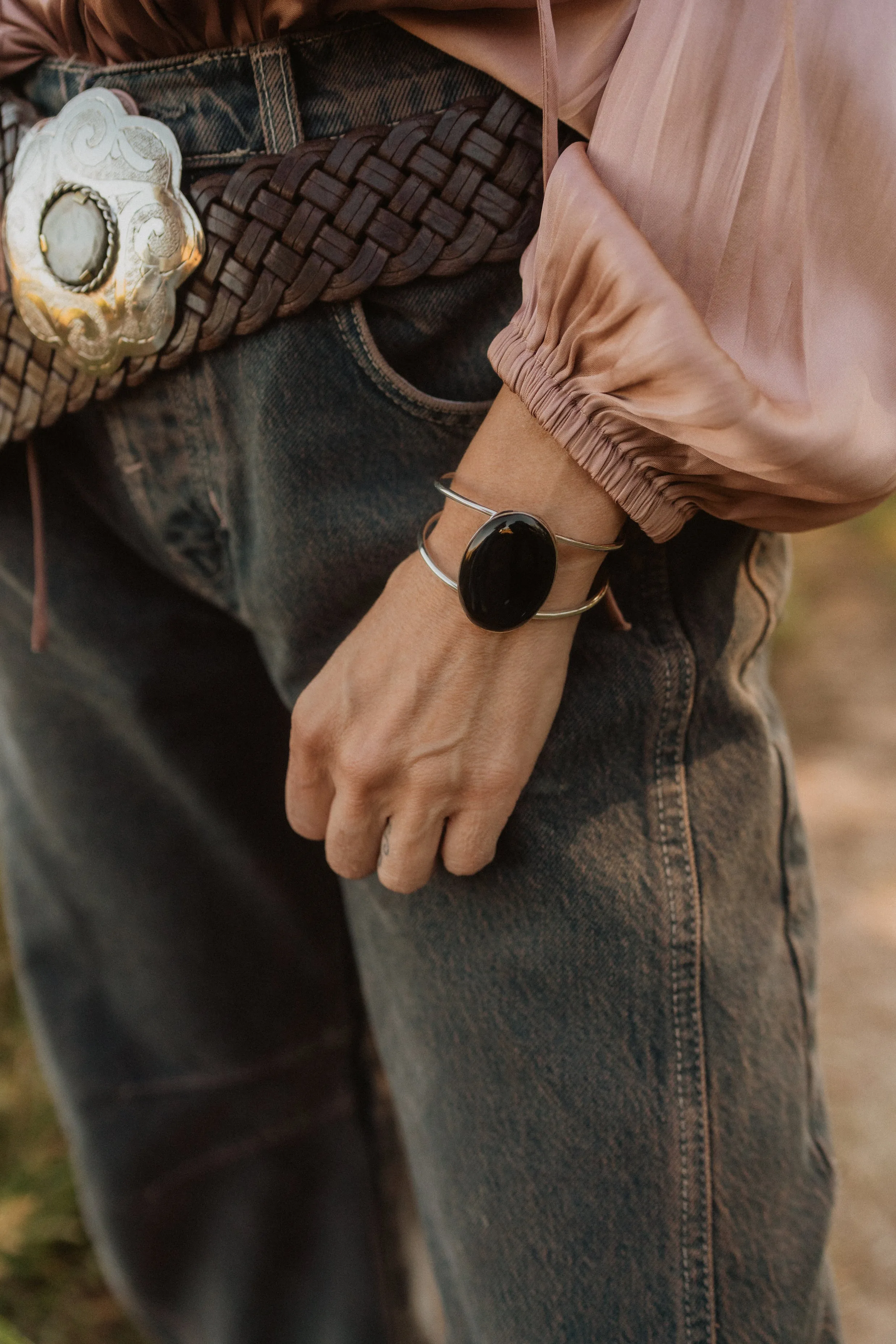 Kilby Cuff | Black Onyx sold by Goldie Lew