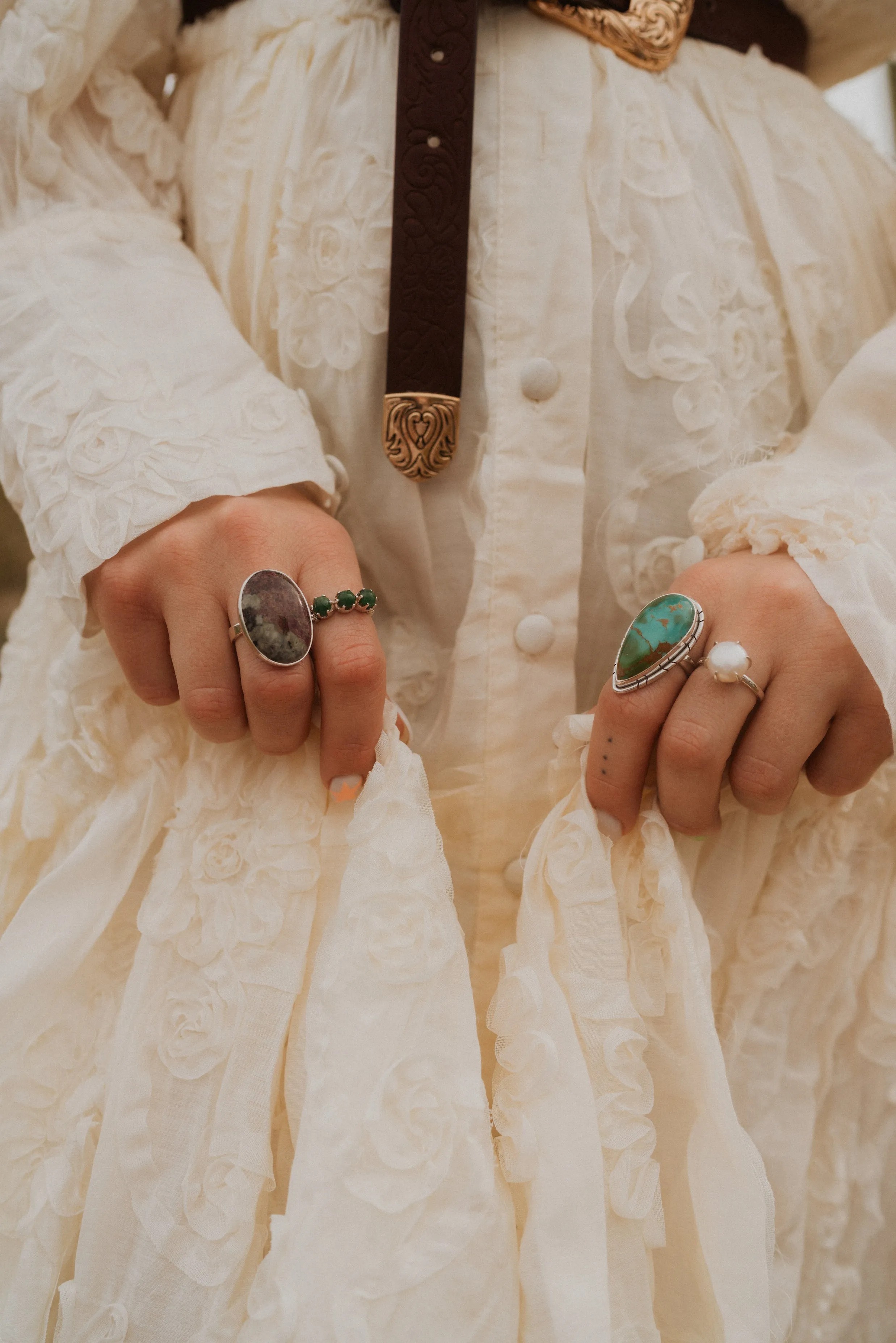 Patrick Ring | Emerald sold by Goldie Lew product image thumbnail 4