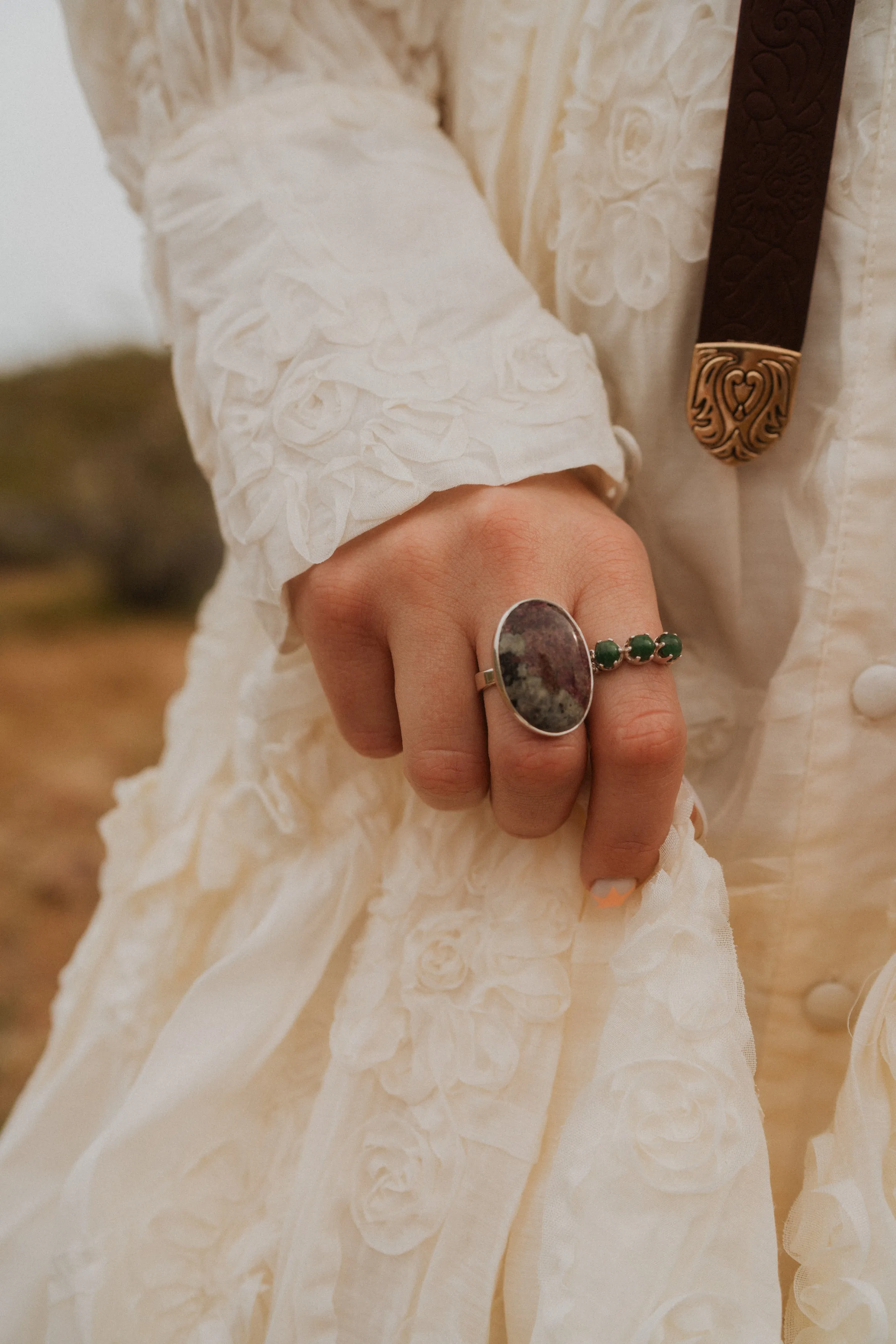 Patrick Ring | Emerald sold by Goldie Lew product image thumbnail 3