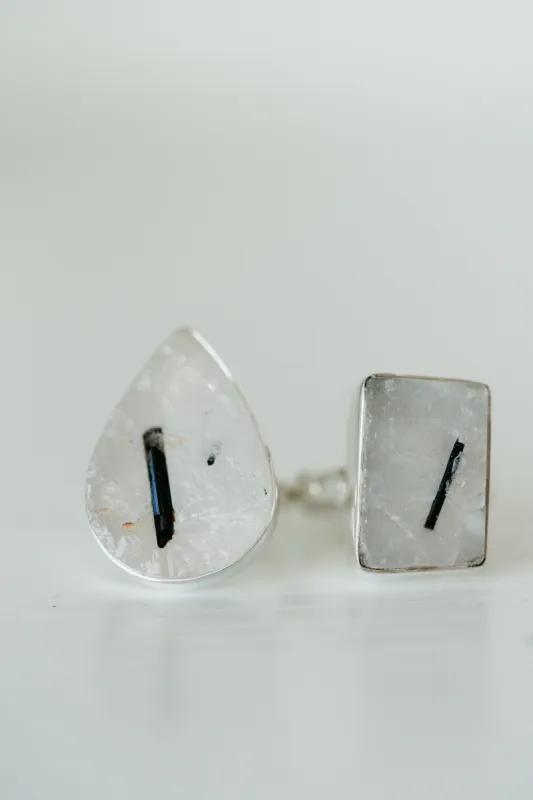 Gretel Ring | Black Tourmaline Quartz sold by Goldie Lew