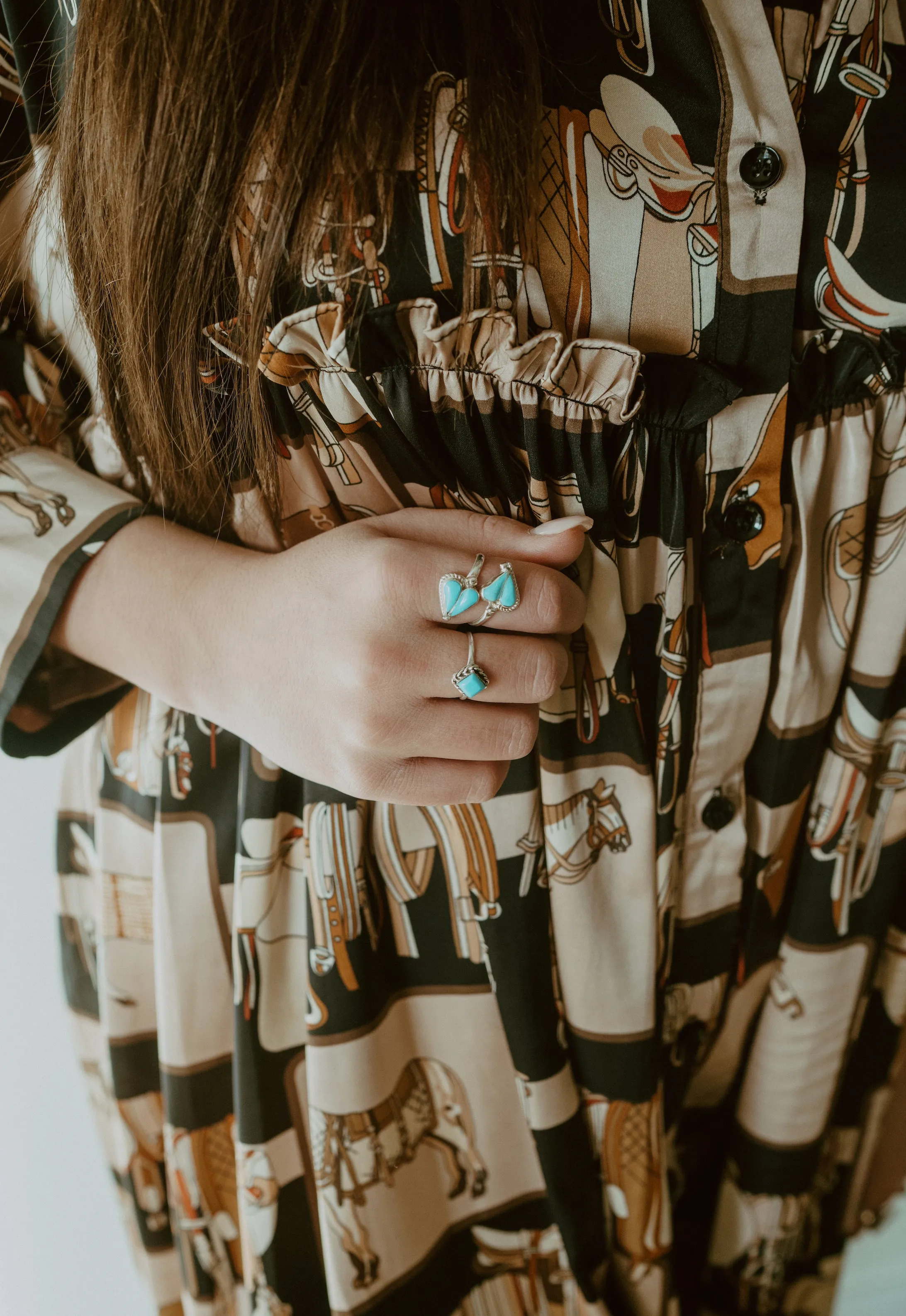 Cassidy Ring | Turquoise sold by Goldie Lew product image thumbnail 4