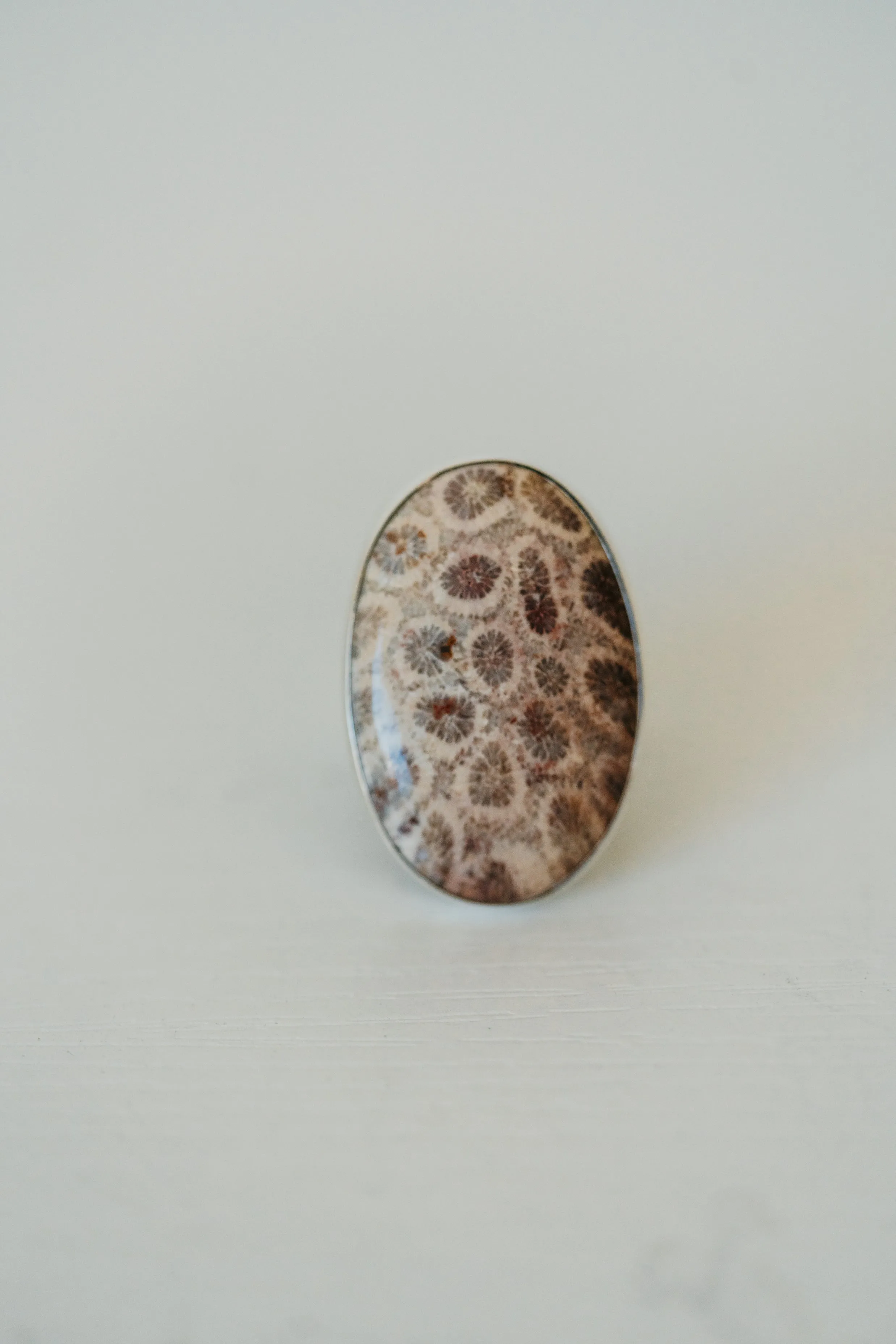 Reba Ring | #3 | Fossilized Coral sold by Goldie Lew product image thumbnail 4
