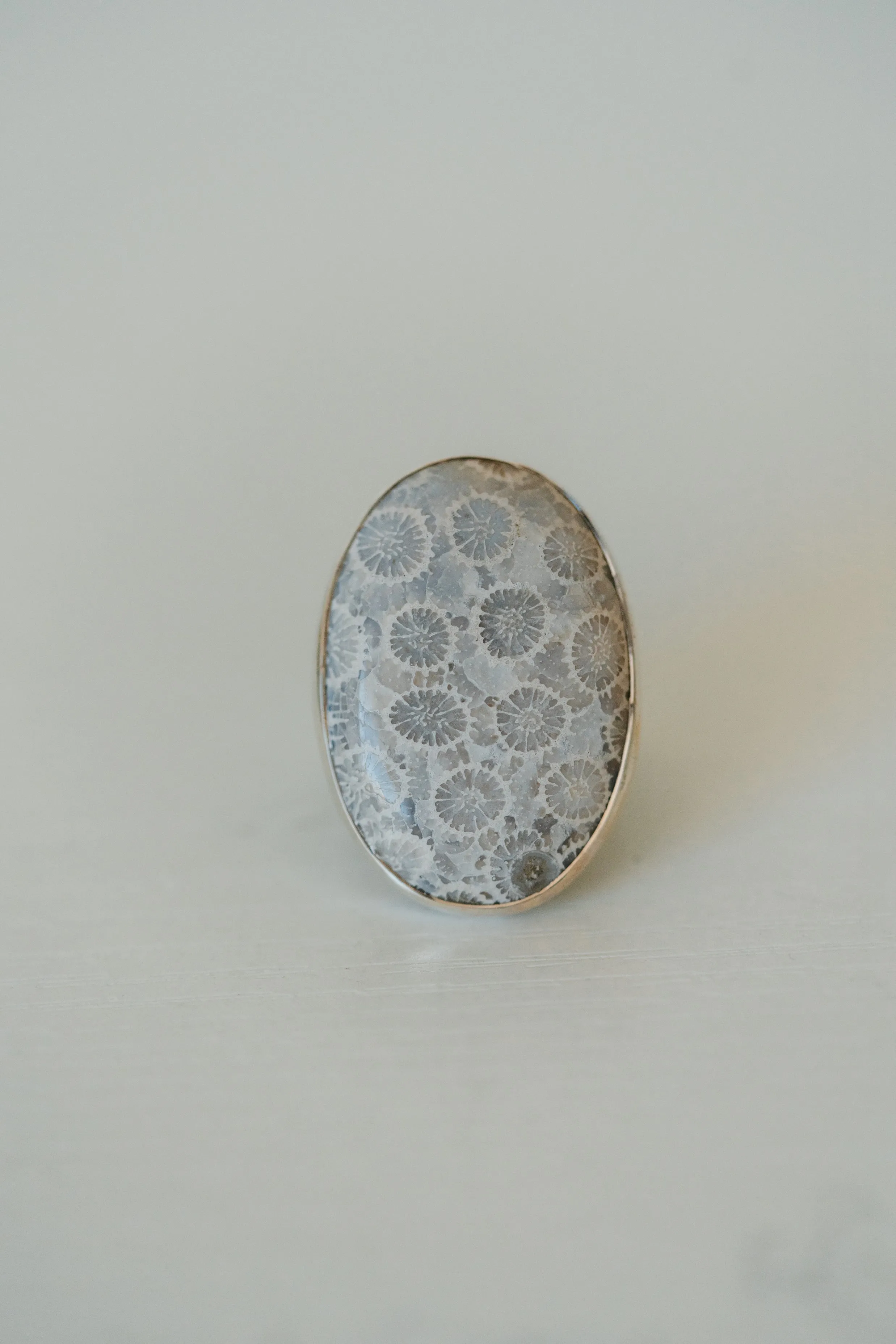 Reba Ring | #3 | Fossilized Coral sold by Goldie Lew product image thumbnail 5