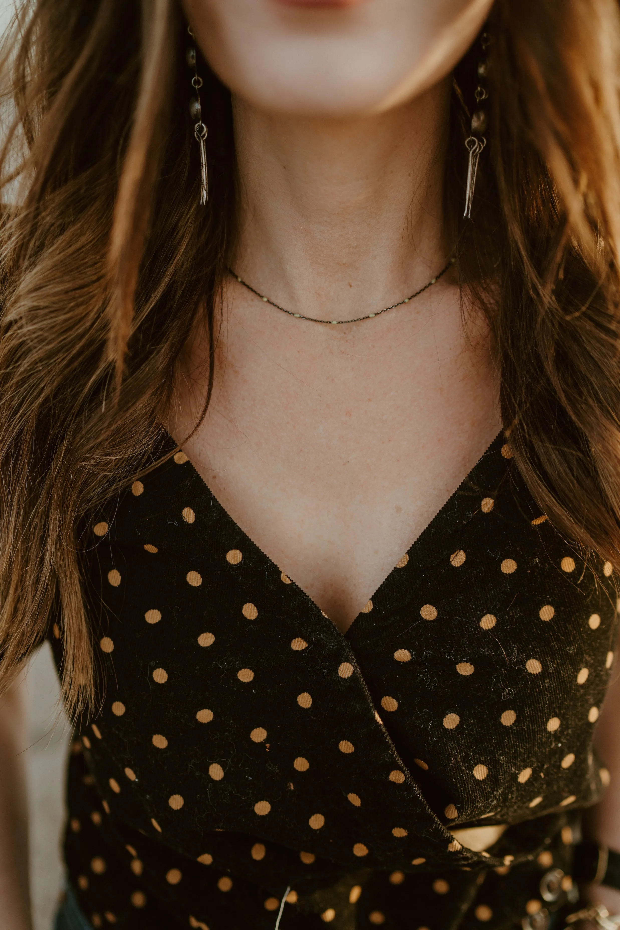 Maria Necklace | Green - FINAL SALE sold by Goldie Lew product image thumbnail 2