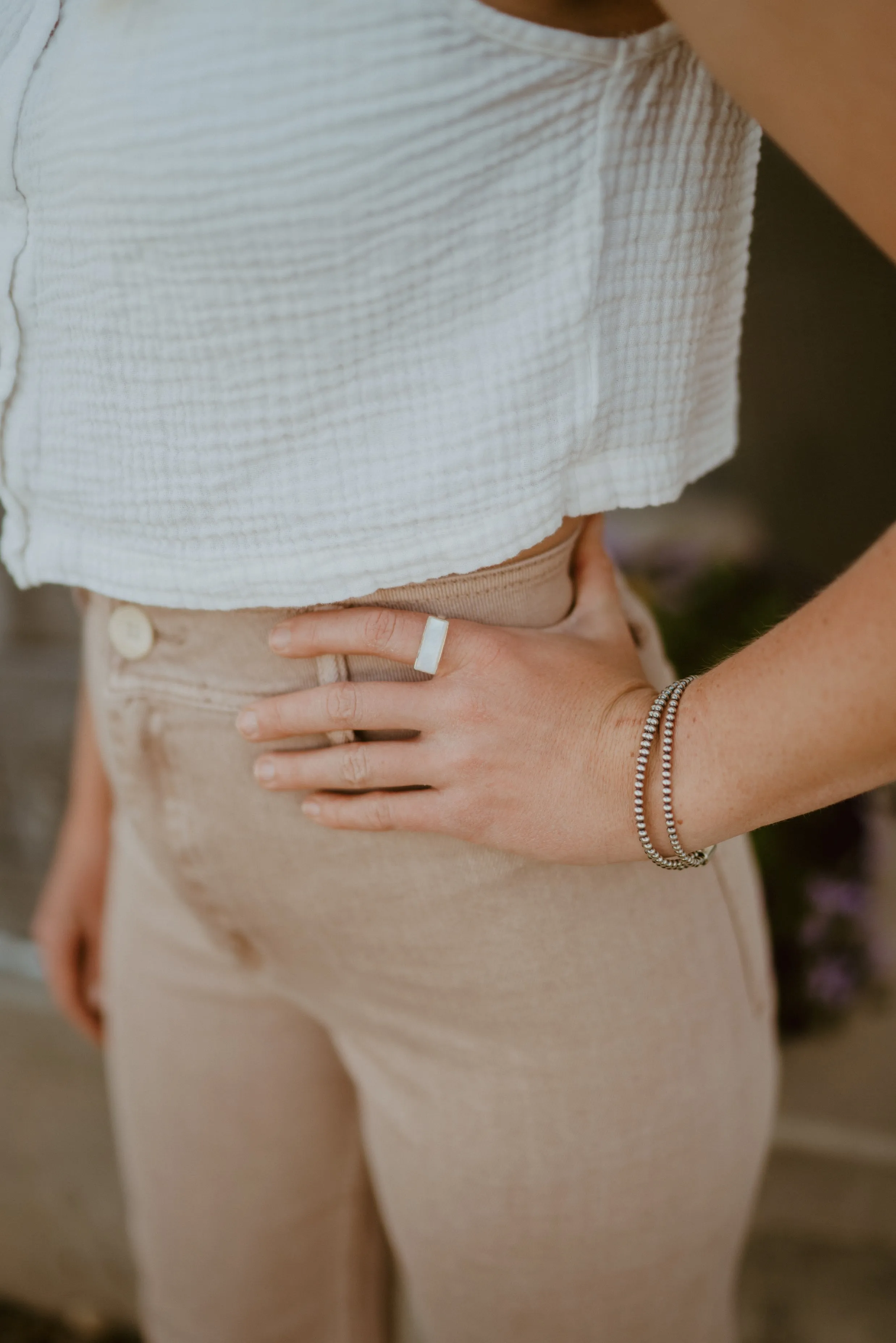 Eddison Ring | Moonstone sold by Goldie Lew product image thumbnail 3