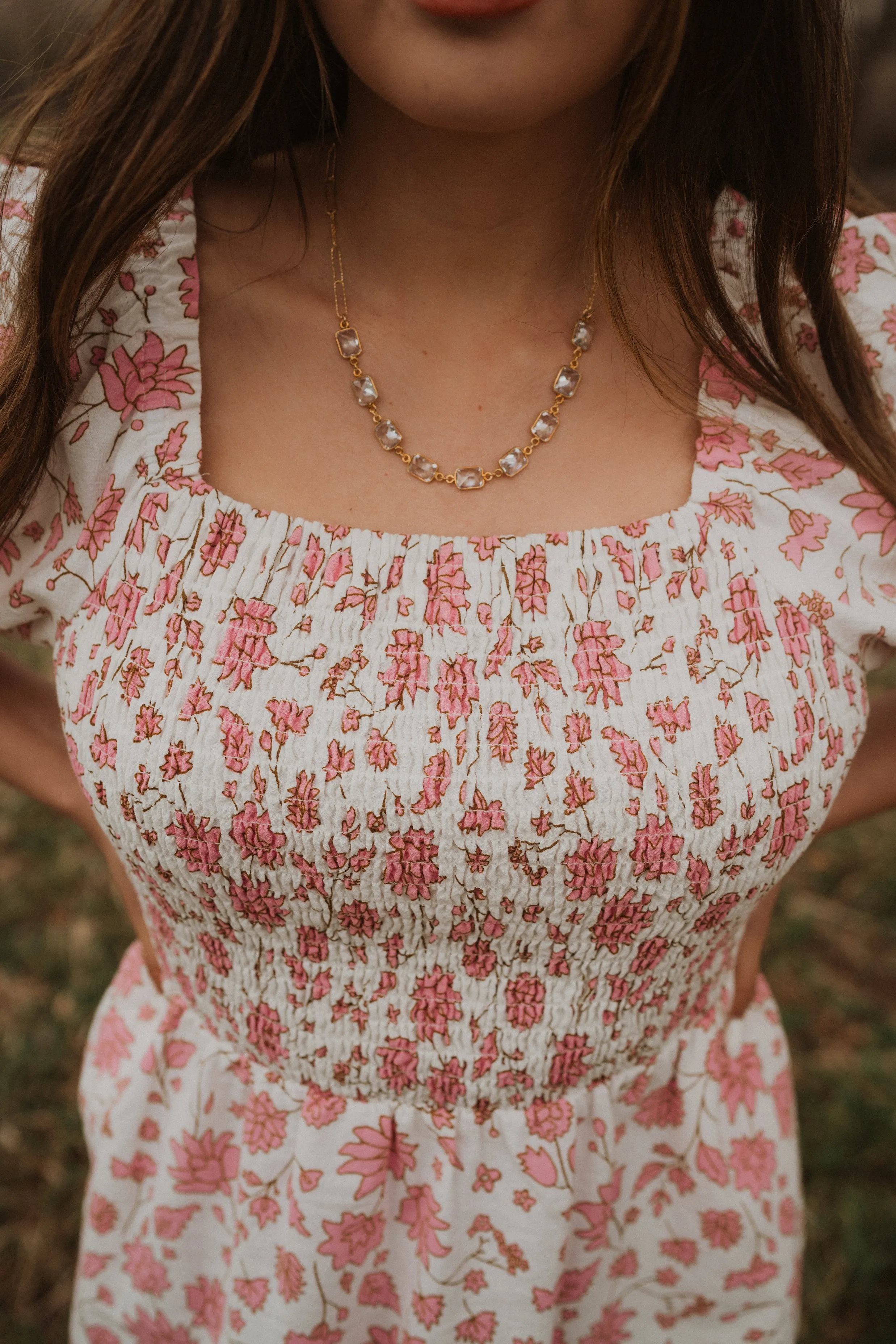 Crystal Necklace | Gold Detail sold by Goldie Lew product image thumbnail 2