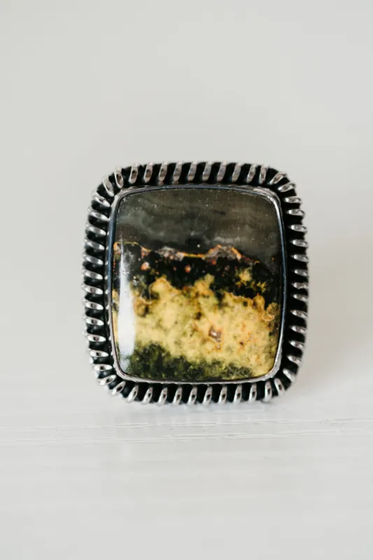 Blaze Ring | Bumblebee Jasper sold by Goldie Lew