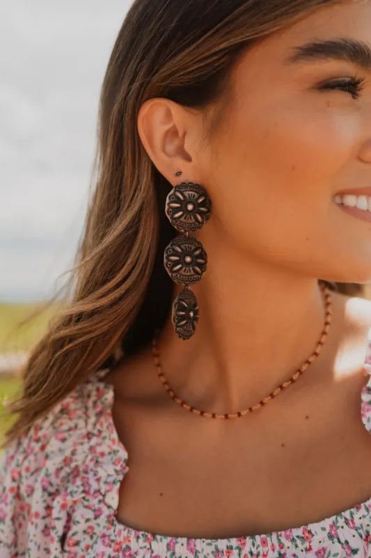 Concho Earrings #22 - FINAL SALE sold by Goldie Lew