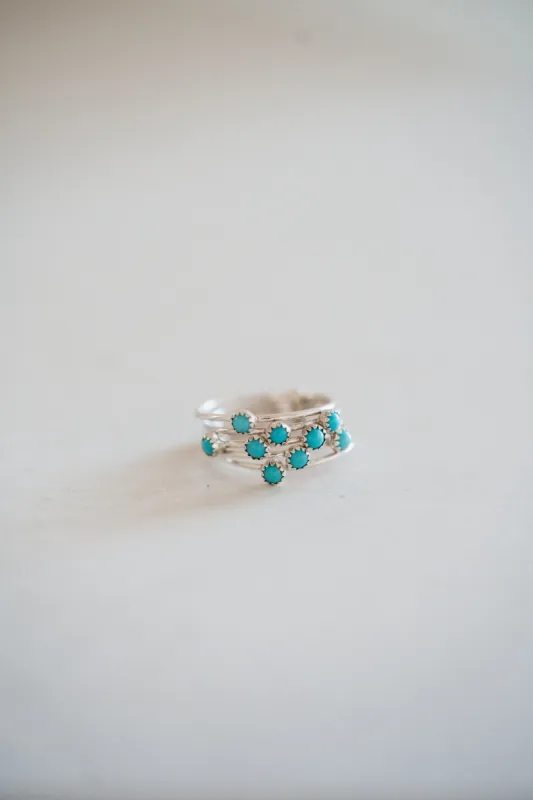 Finn Ring | Turquoise Dot sold by Goldie Lew