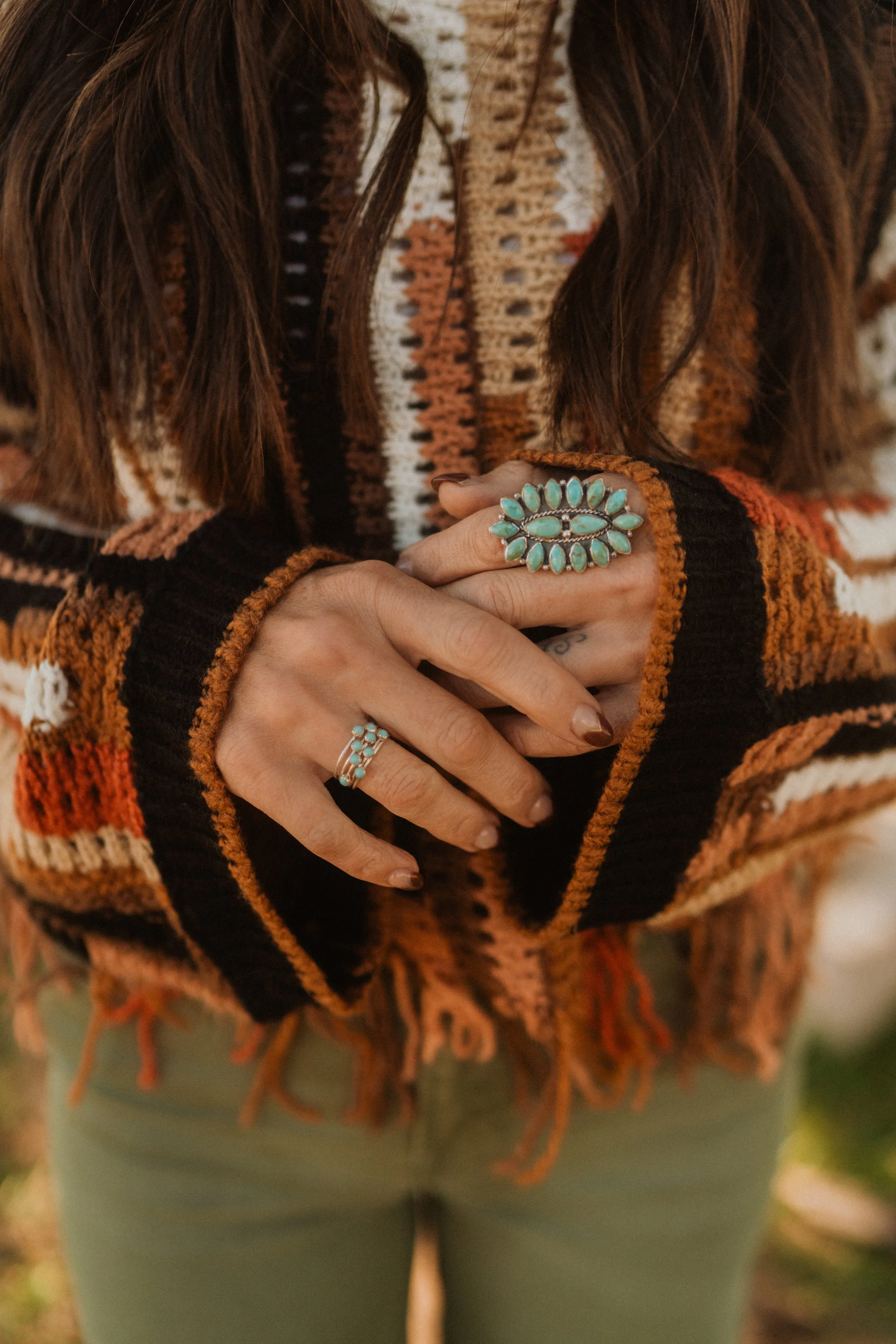 Finn Ring | Turquoise Dot sold by Goldie Lew product image thumbnail 3