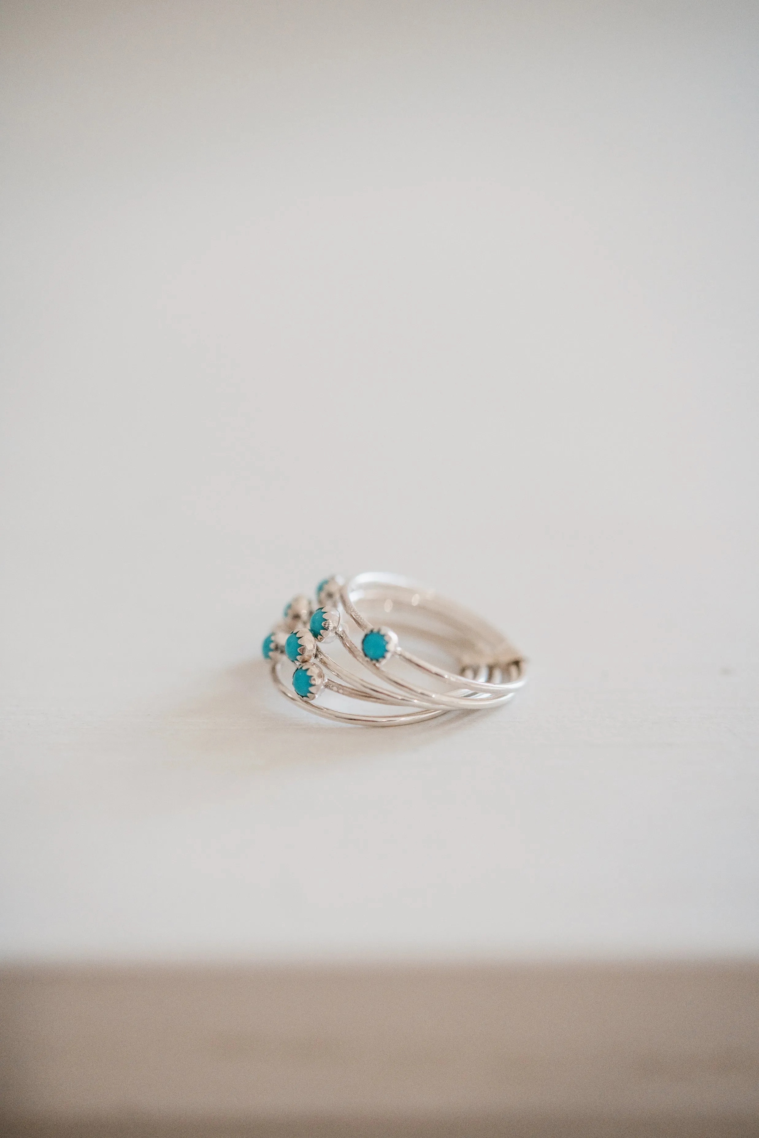 Finn Ring | Turquoise Dot sold by Goldie Lew product image thumbnail 5