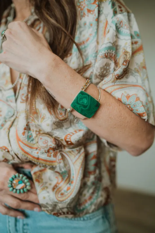 Bruce Bracelet | Malachite sold by Goldie Lew