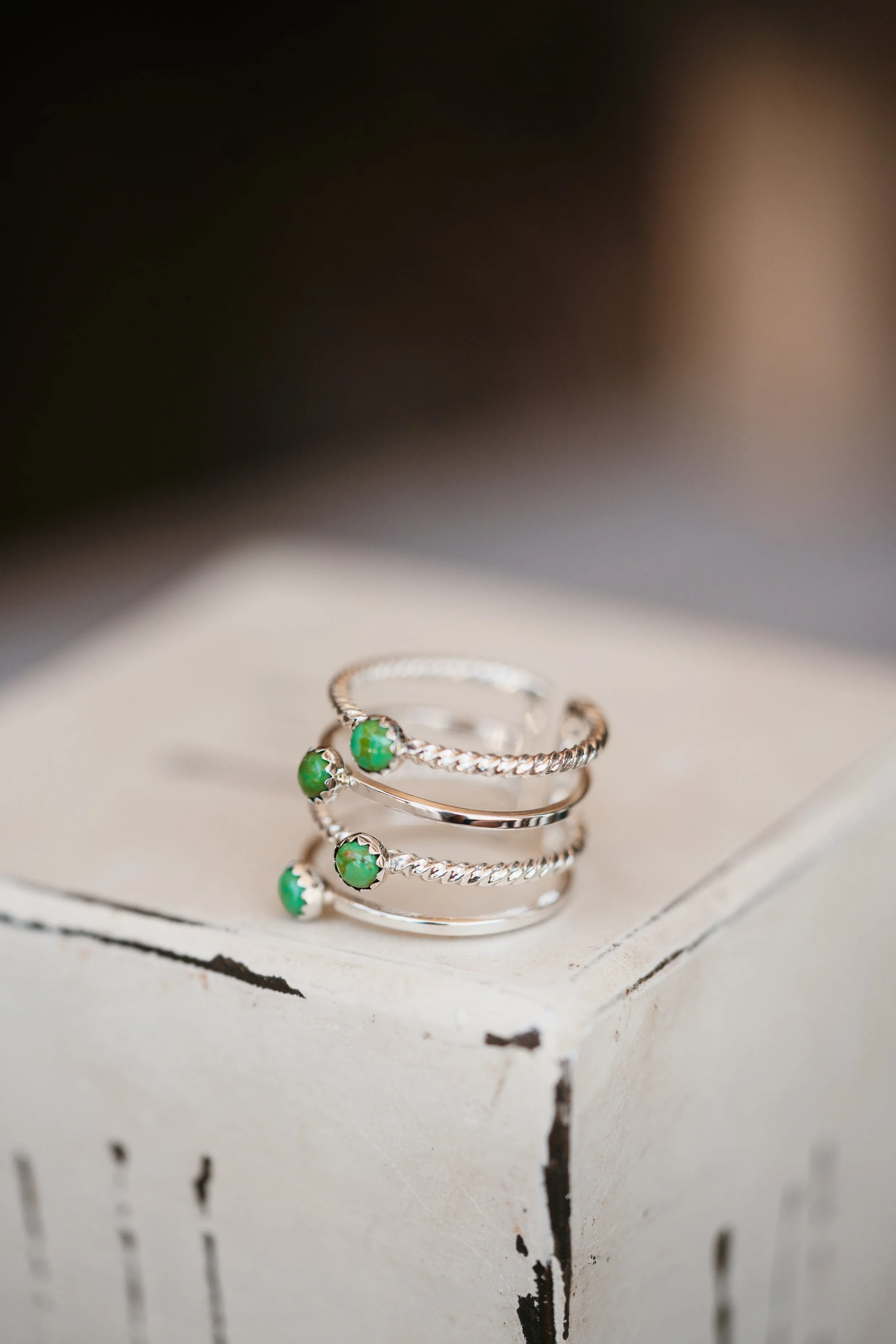 Willa Ring | Green Gaspeite sold by Goldie Lew product image thumbnail 2