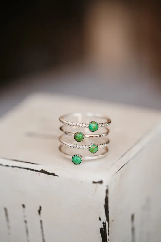 Willa Ring | Green Gaspeite sold by Goldie Lew