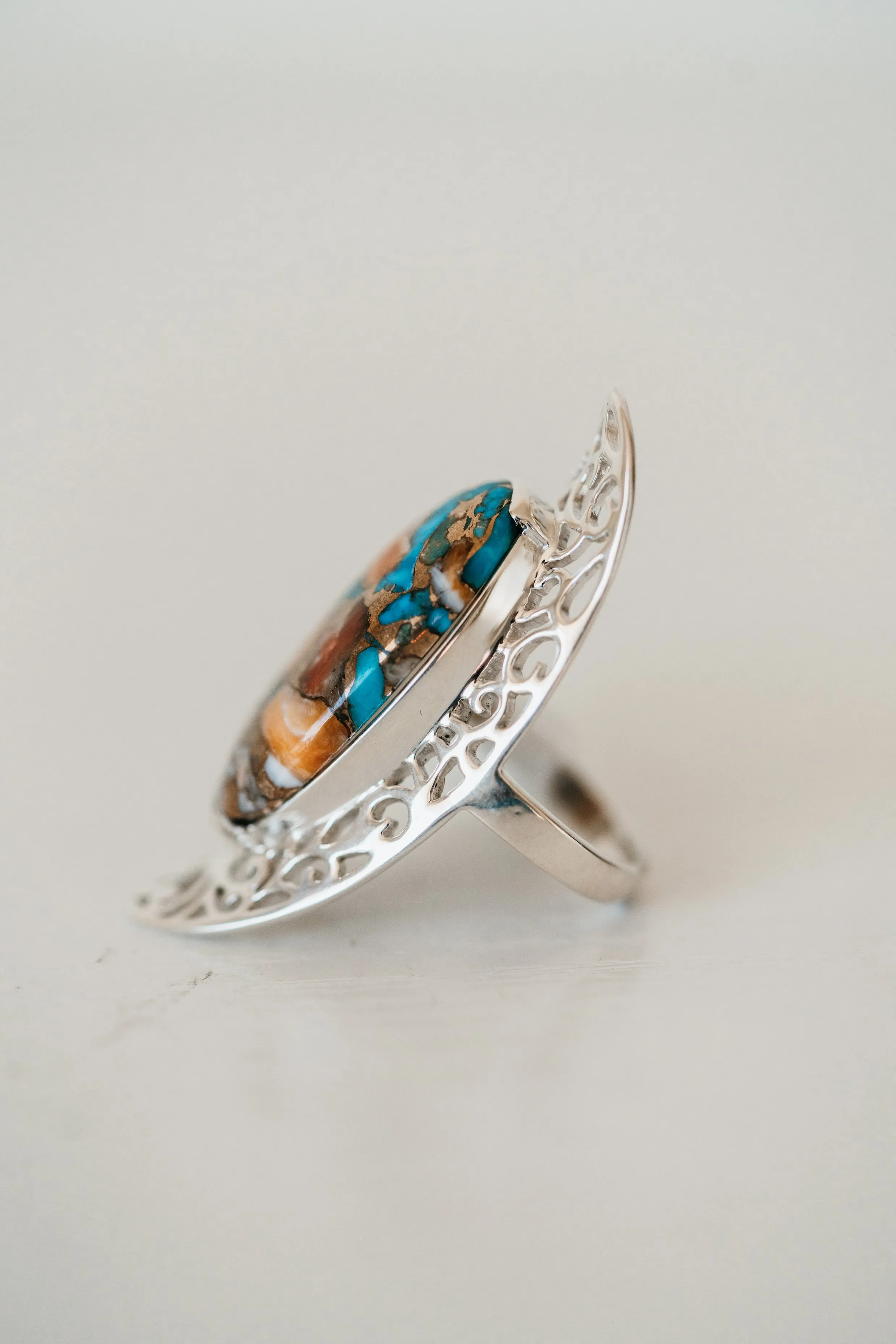 Larson Ring | Spiny Turquoise sold by Goldie Lew product image thumbnail 3