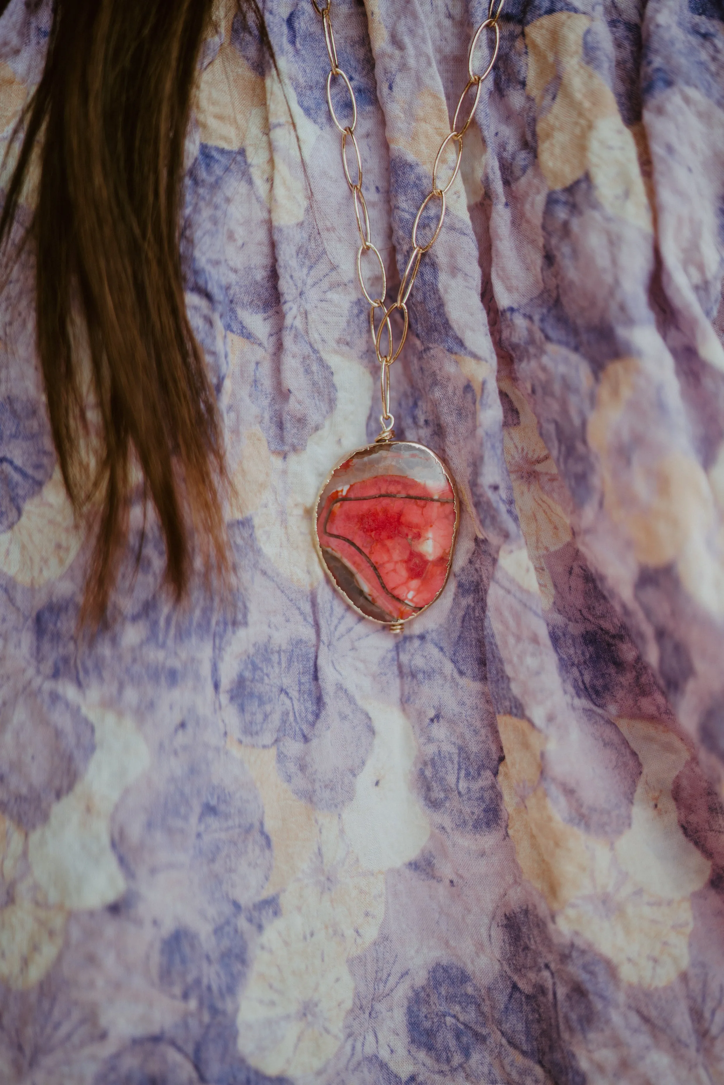 Pink Lady Necklace #2 sold by Goldie Lew product image thumbnail 2