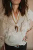 Thelma Double Etched Necklace sold by Goldie Lew