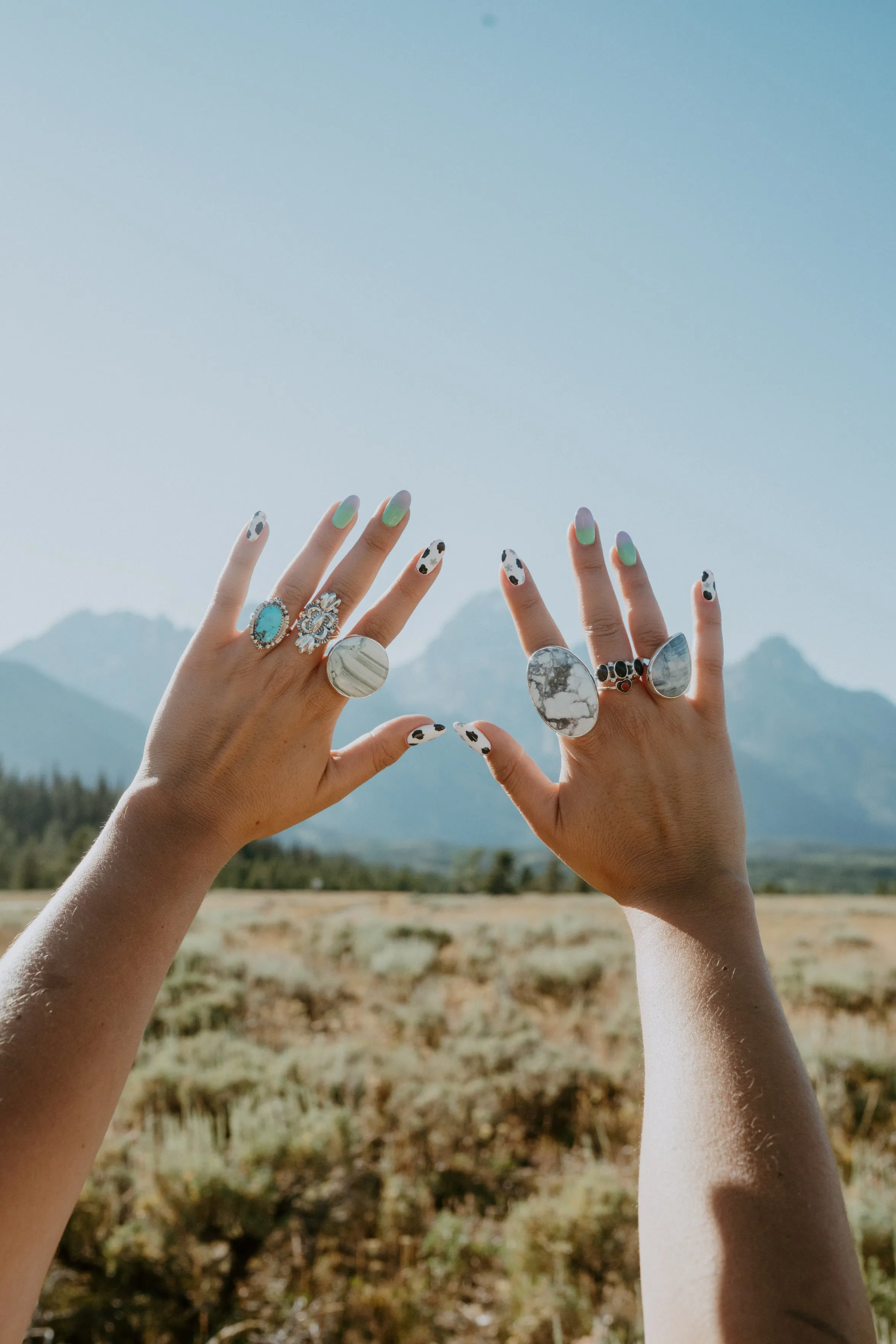 Lindsay Ring | #3 | Howlite - FINAL SALE sold by Goldie Lew product image thumbnail 5