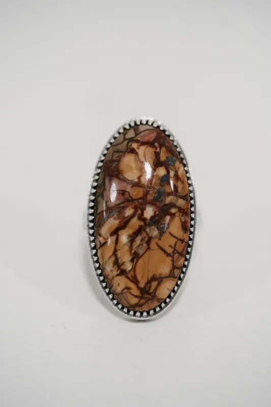 Twain Ring | Dynasty Jasper sold by Goldie Lew