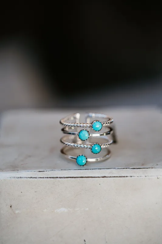 Willa Ring | Turquoise - FINAL SALE sold by Goldie Lew