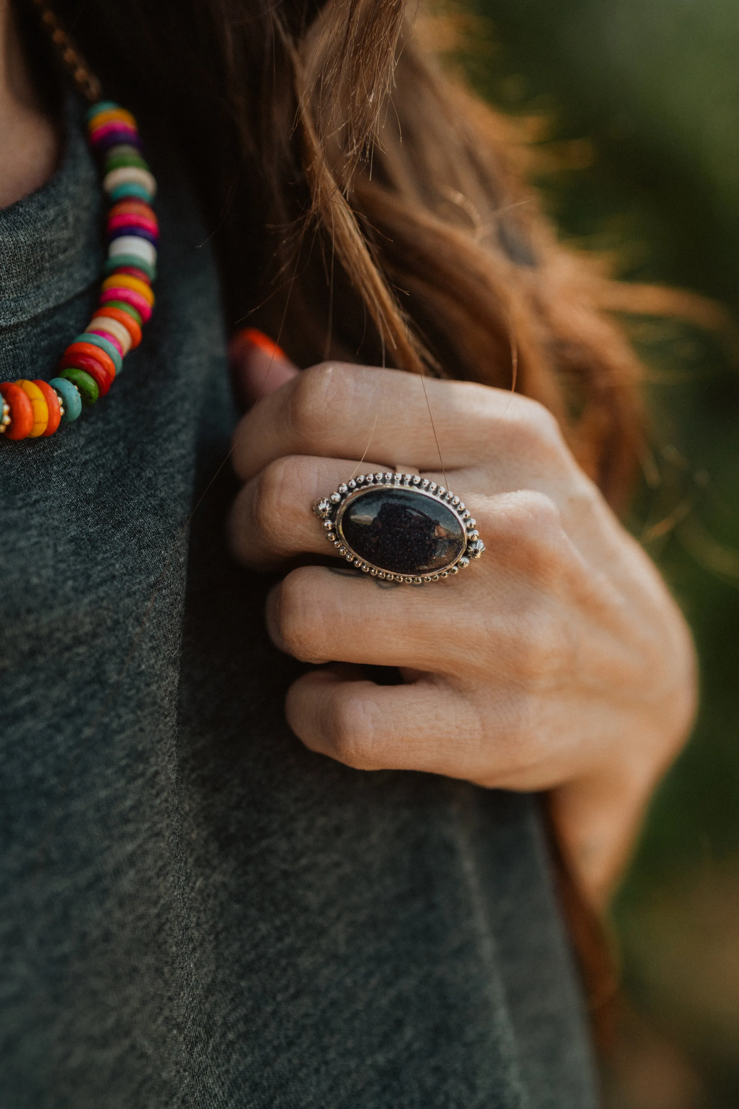 Aaliyah Ring | Blue Sun Sitara sold by Goldie Lew product image thumbnail 4