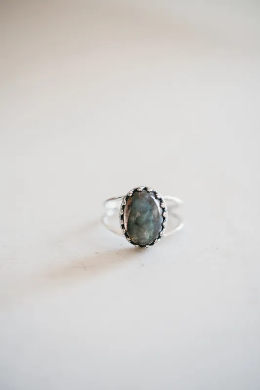 Crosby Ring | Labradorite sold by Goldie Lew
