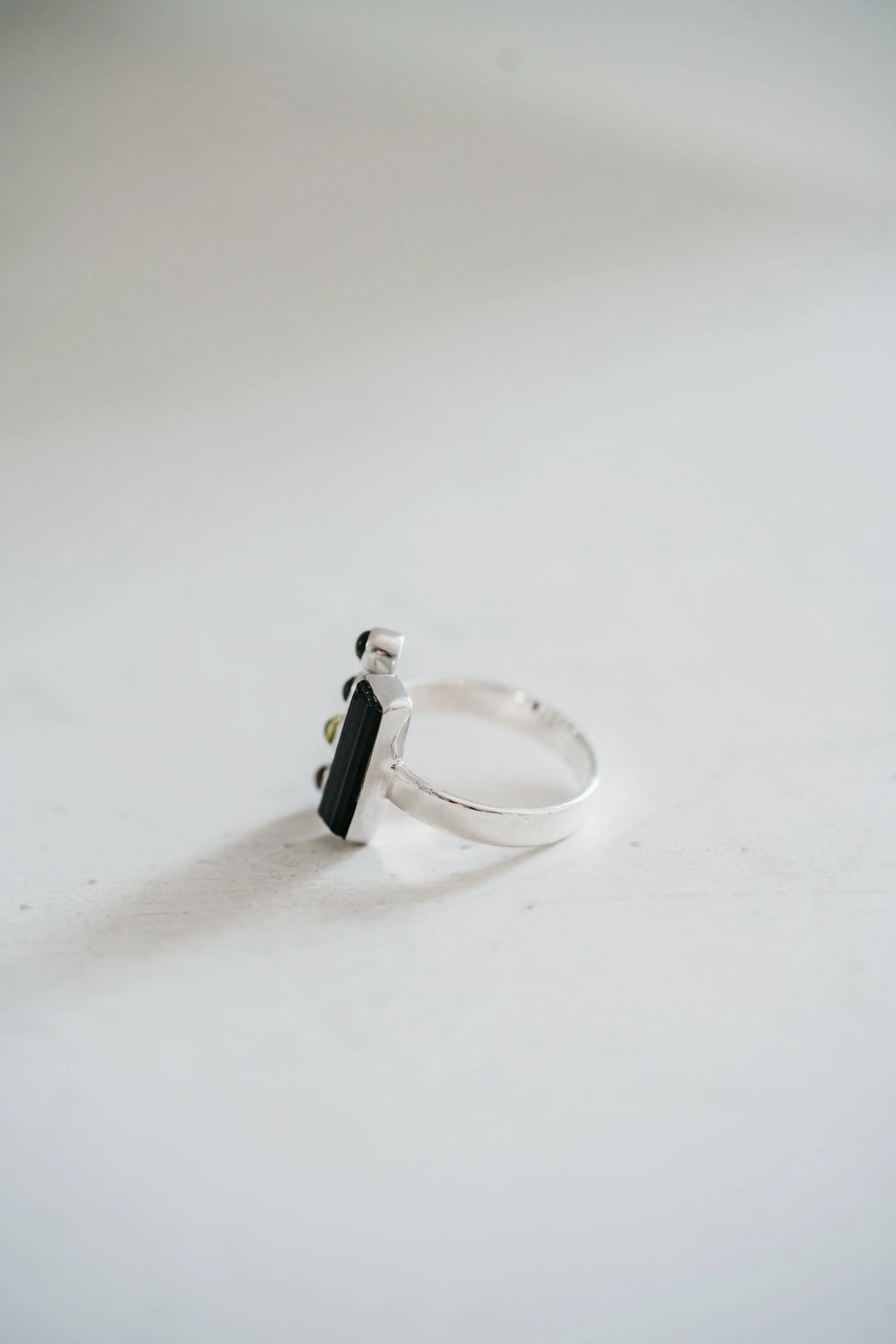 Sabrina Ring | Emerald + Tourmaline sold by Goldie Lew product image thumbnail 3