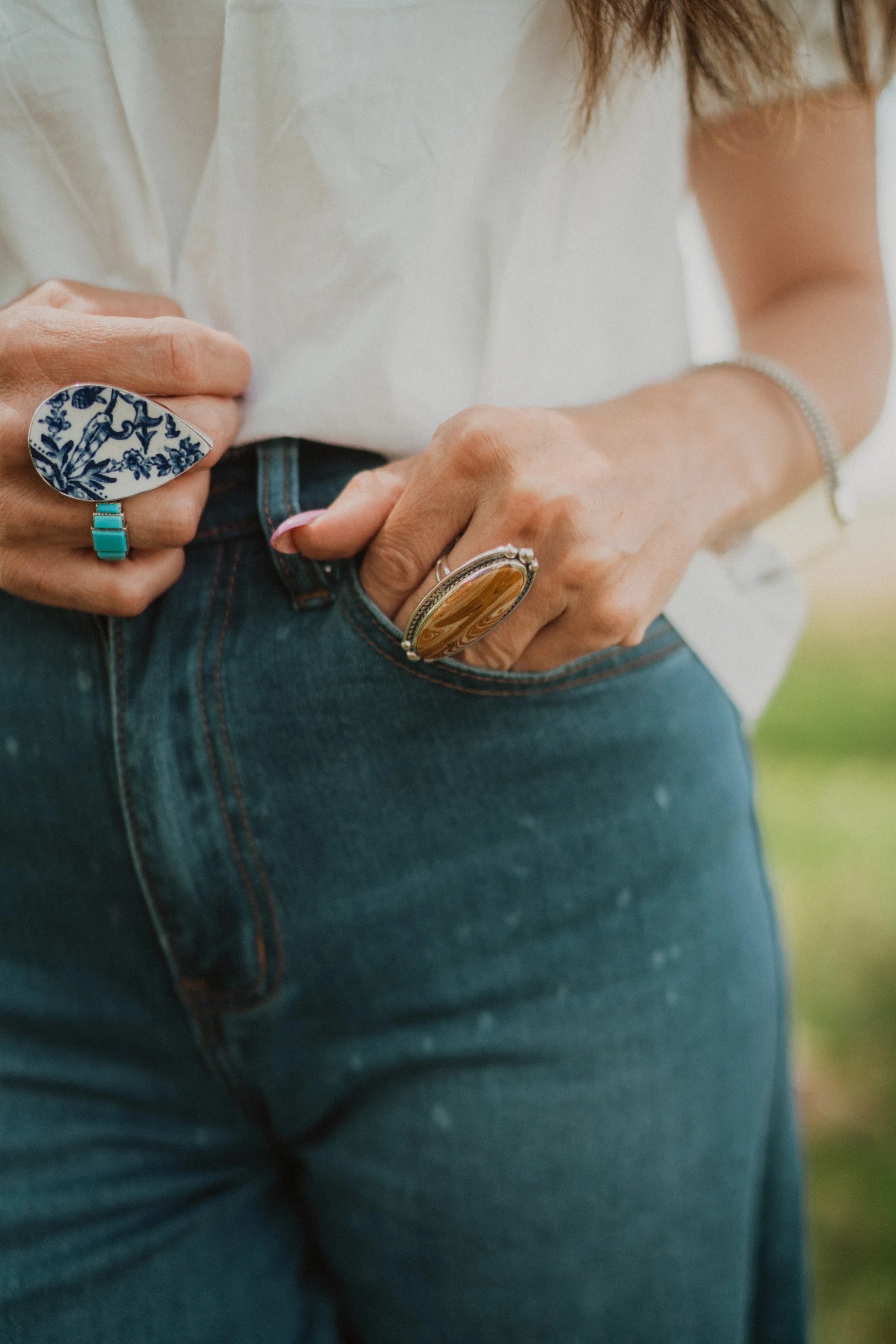 Carlisa Ring | Orange Onex - FINAL SALE sold by Goldie Lew product image thumbnail 2