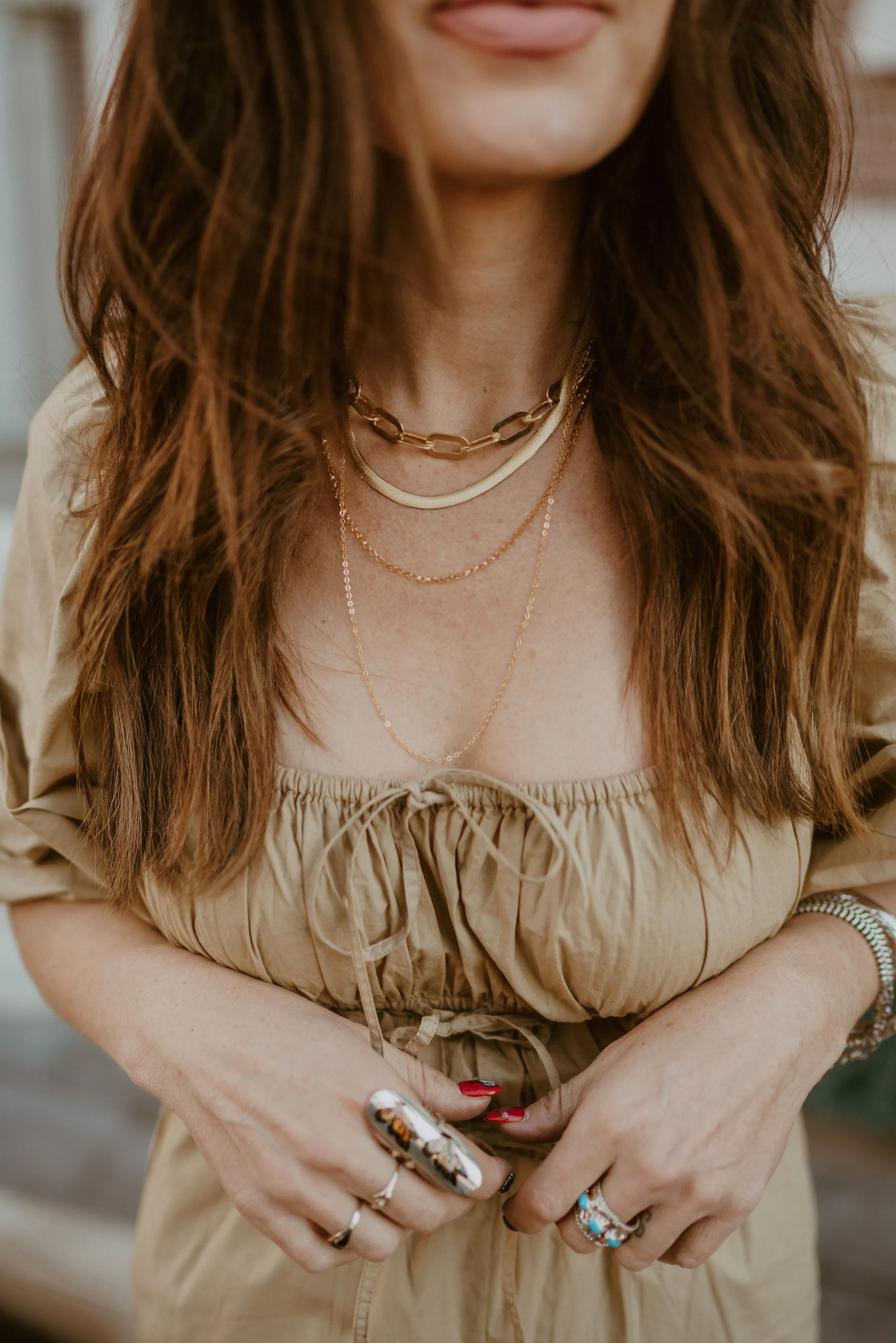 Gold Necklace Set #9 sold by Goldie Lew