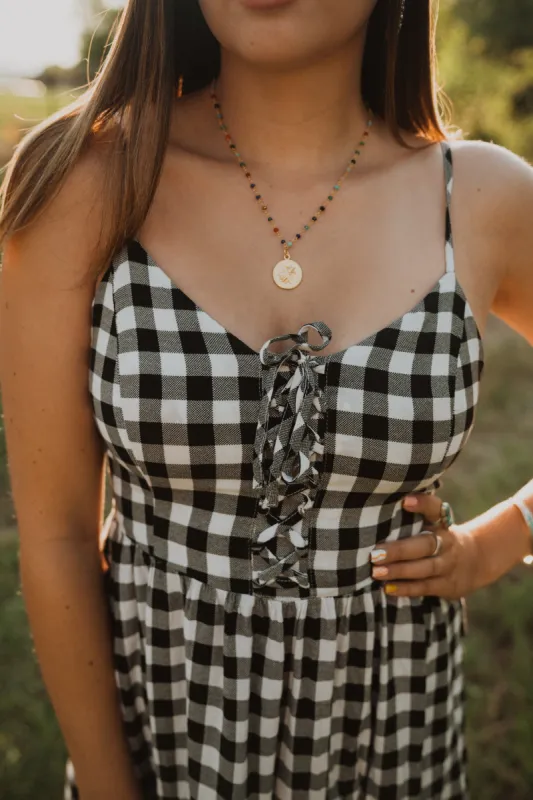 Bee Necklace | Gold | Multicolored Chain sold by Goldie Lew