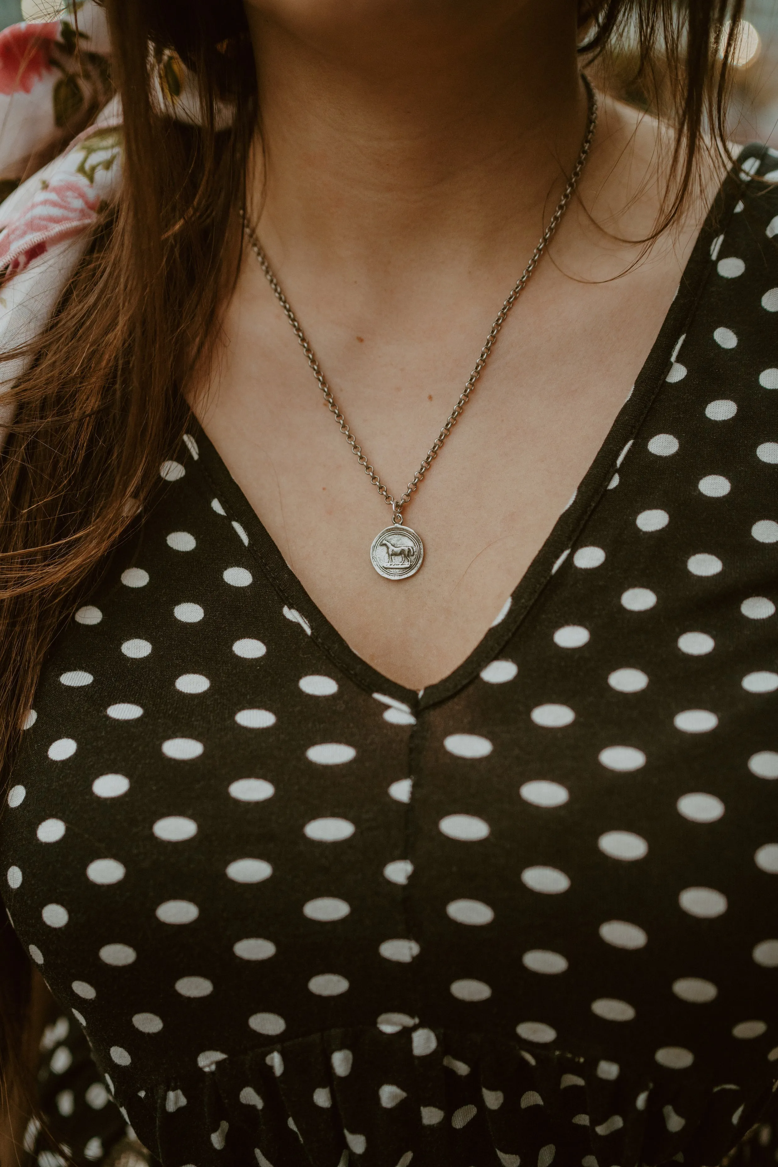 Small Horse Necklace | Silver sold by Goldie Lew