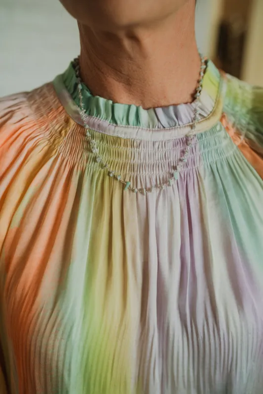Bonnie Necklace | Light Blue sold by Goldie Lew