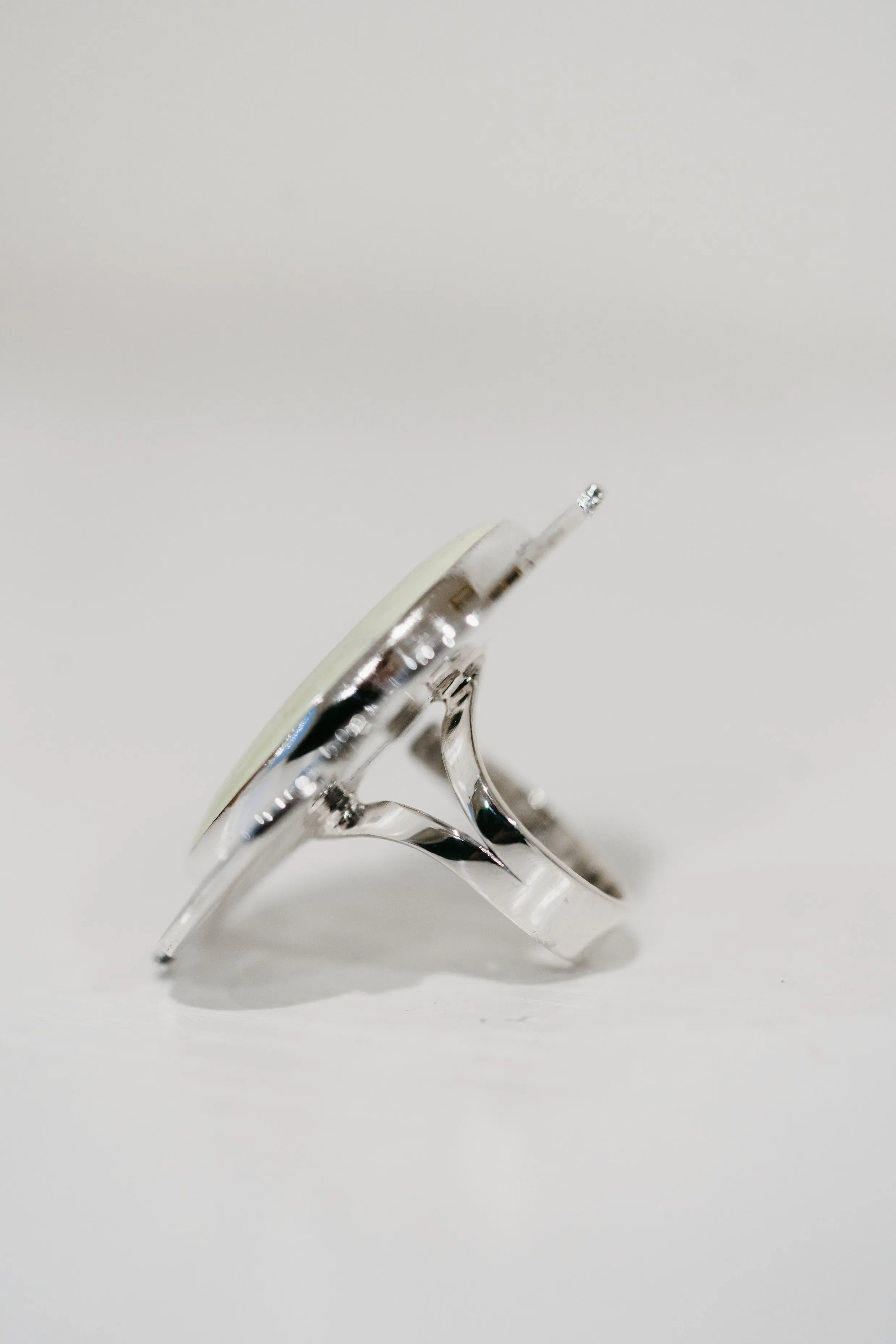 Knoxville Ring | Lemon Chrysoprase sold by Goldie Lew product image thumbnail 4