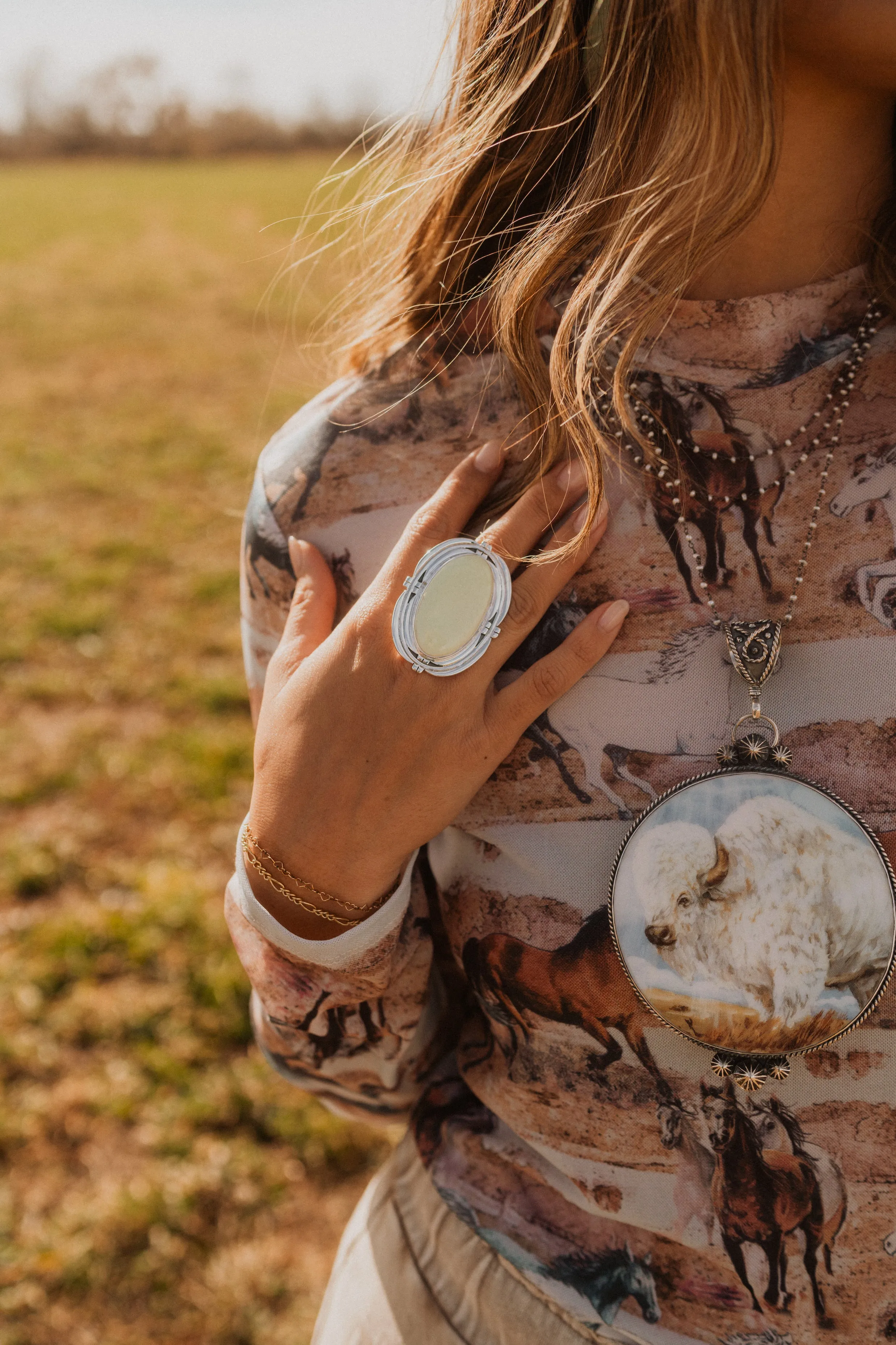 Knoxville Ring | Lemon Chrysoprase sold by Goldie Lew