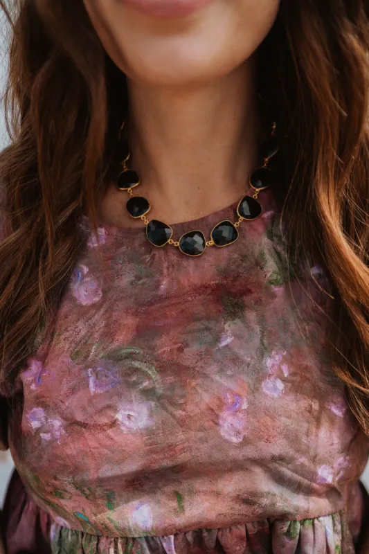 Lynnette Necklace | Black sold by Goldie Lew