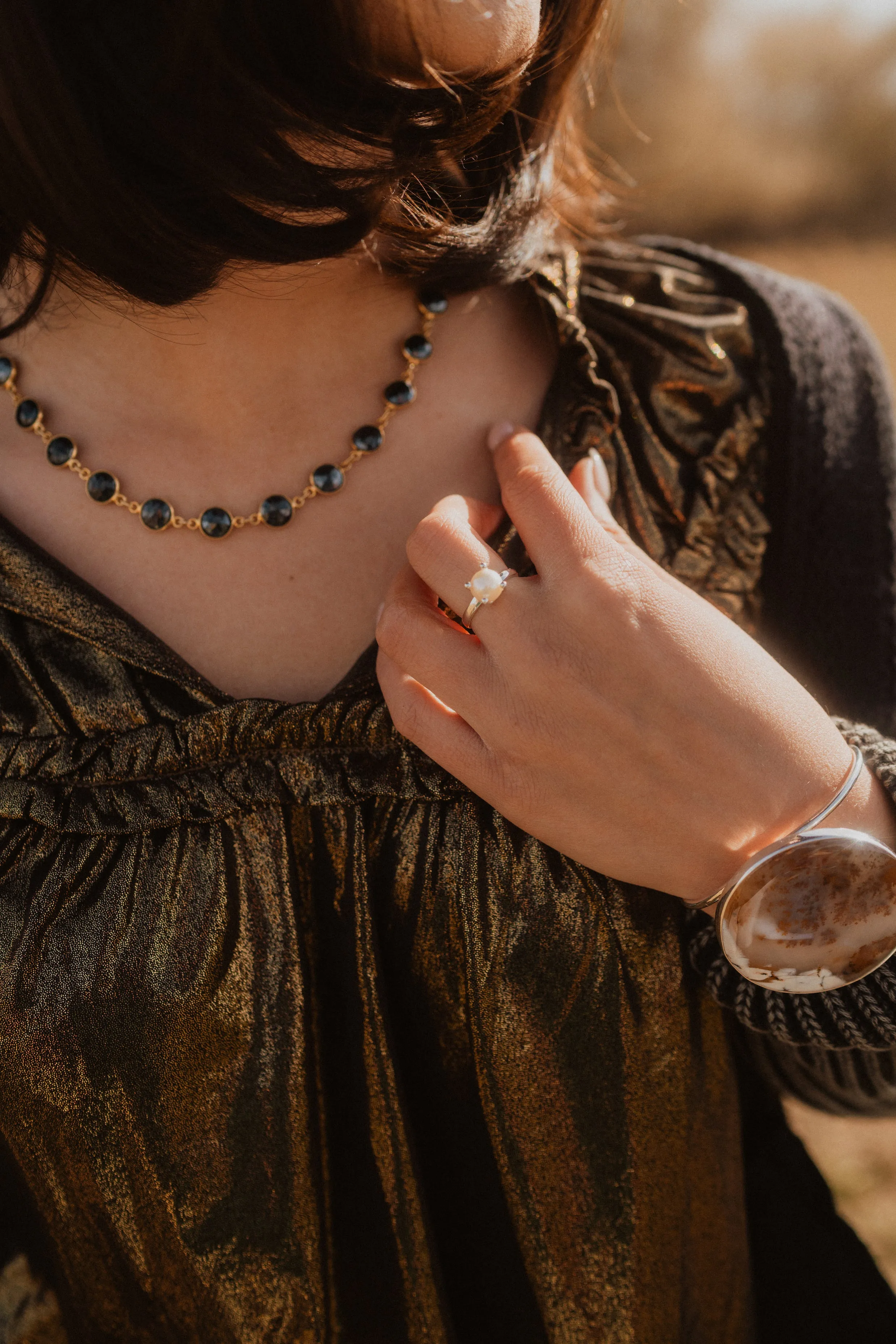 Merci Ring | Pearl sold by Goldie Lew