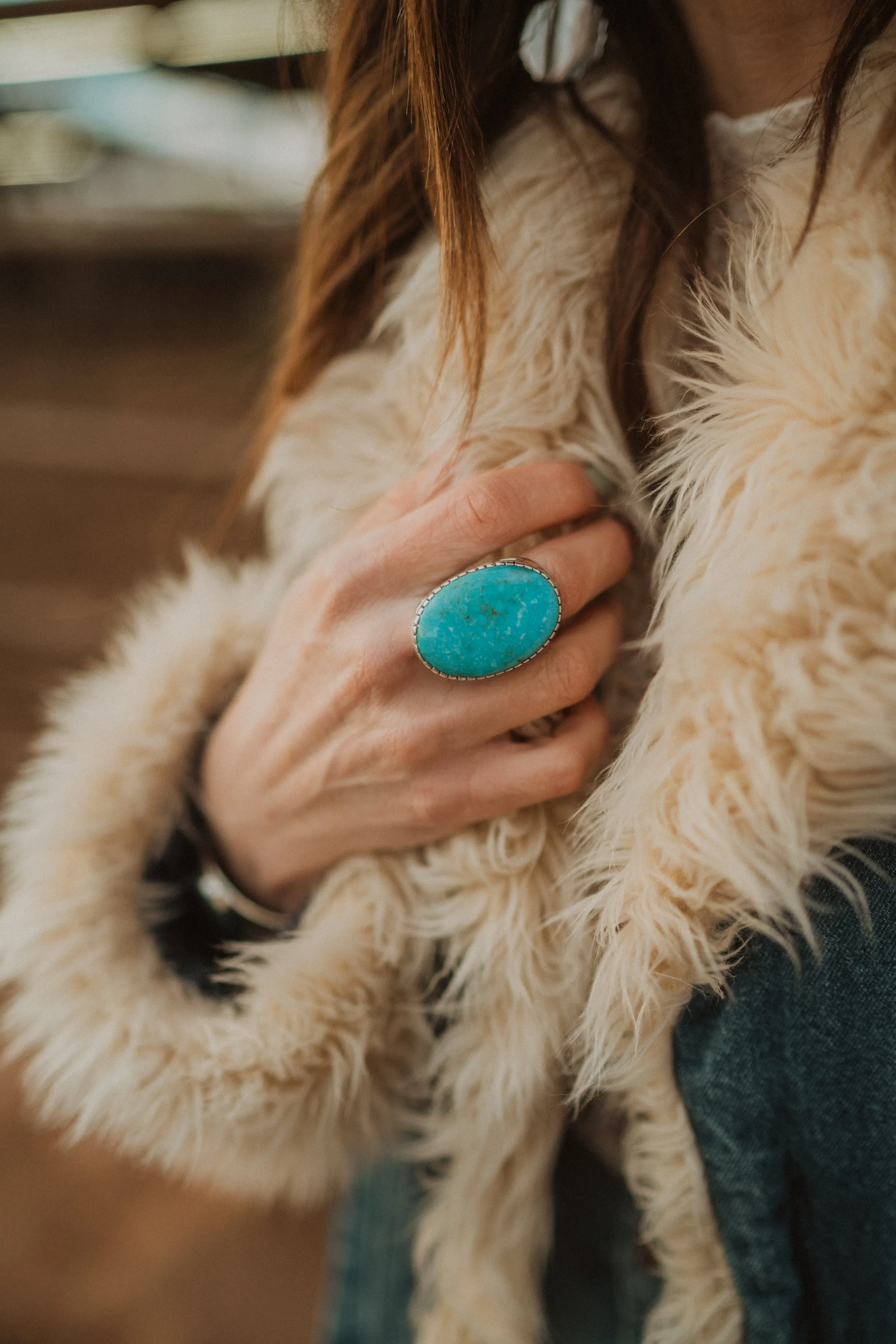 Marleigh Ring | Kingman Turquoise sold by Goldie Lew product image thumbnail 2