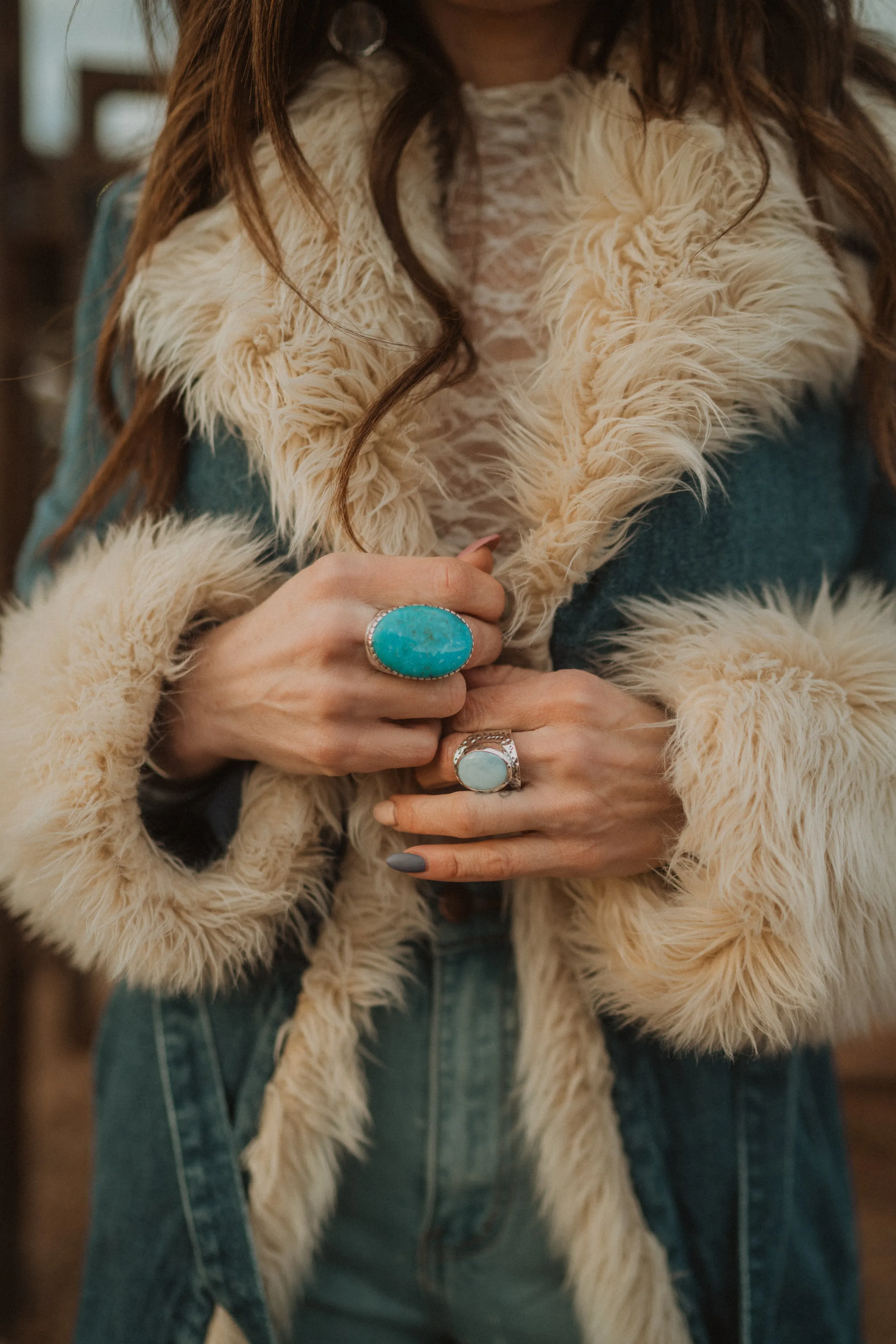 Marleigh Ring | Kingman Turquoise sold by Goldie Lew product image thumbnail 3