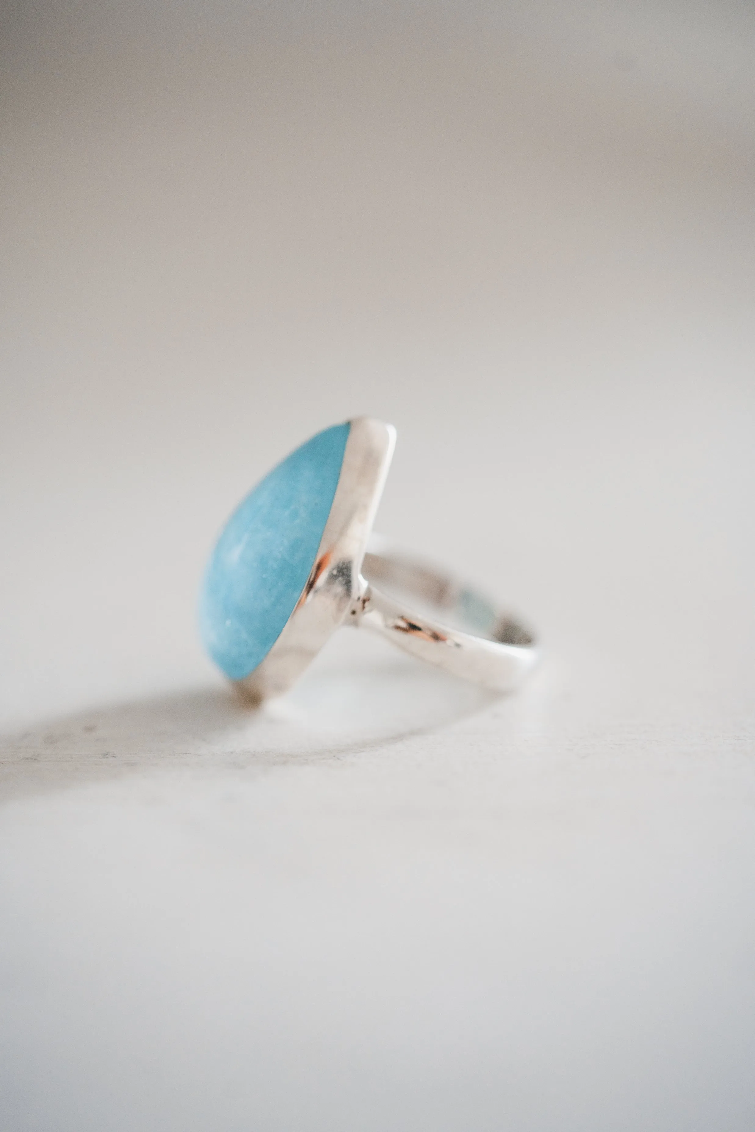 Jackson Ring | Large | Aquamarine - FINAL SALE sold by Goldie Lew product image thumbnail 2