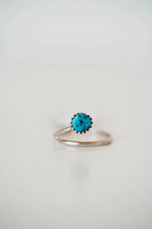 Rosie Cross Ring | Turquoise sold by Goldie Lew