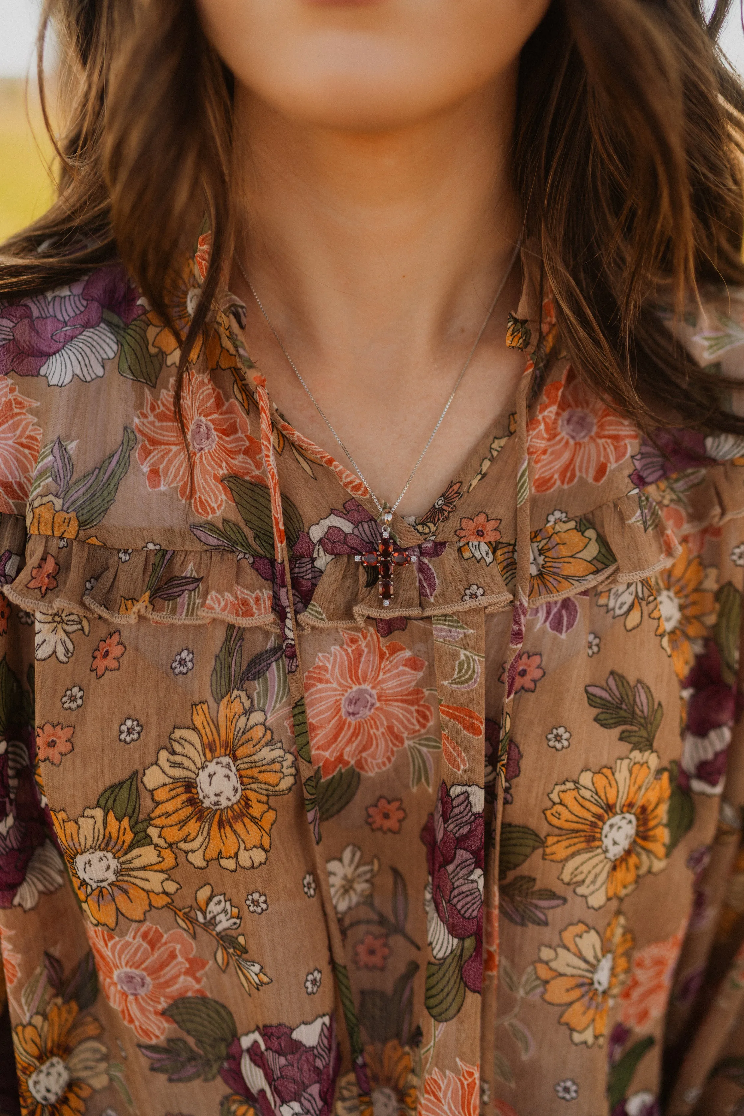 Vanzen Cross Necklace sold by Goldie Lew product image thumbnail 4