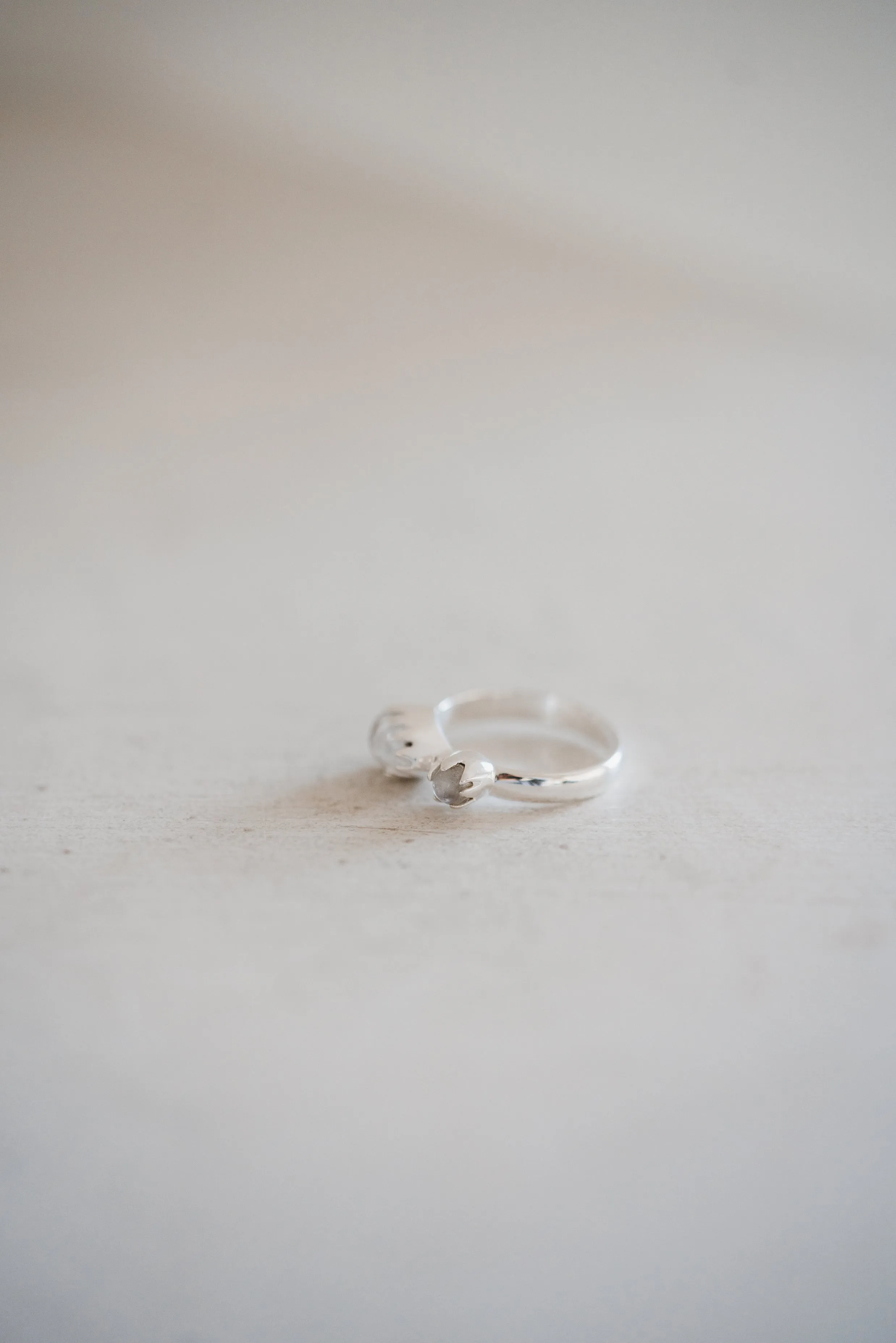 Bradlee Ring | Rainbow Moonstone sold by Goldie Lew product image thumbnail 3