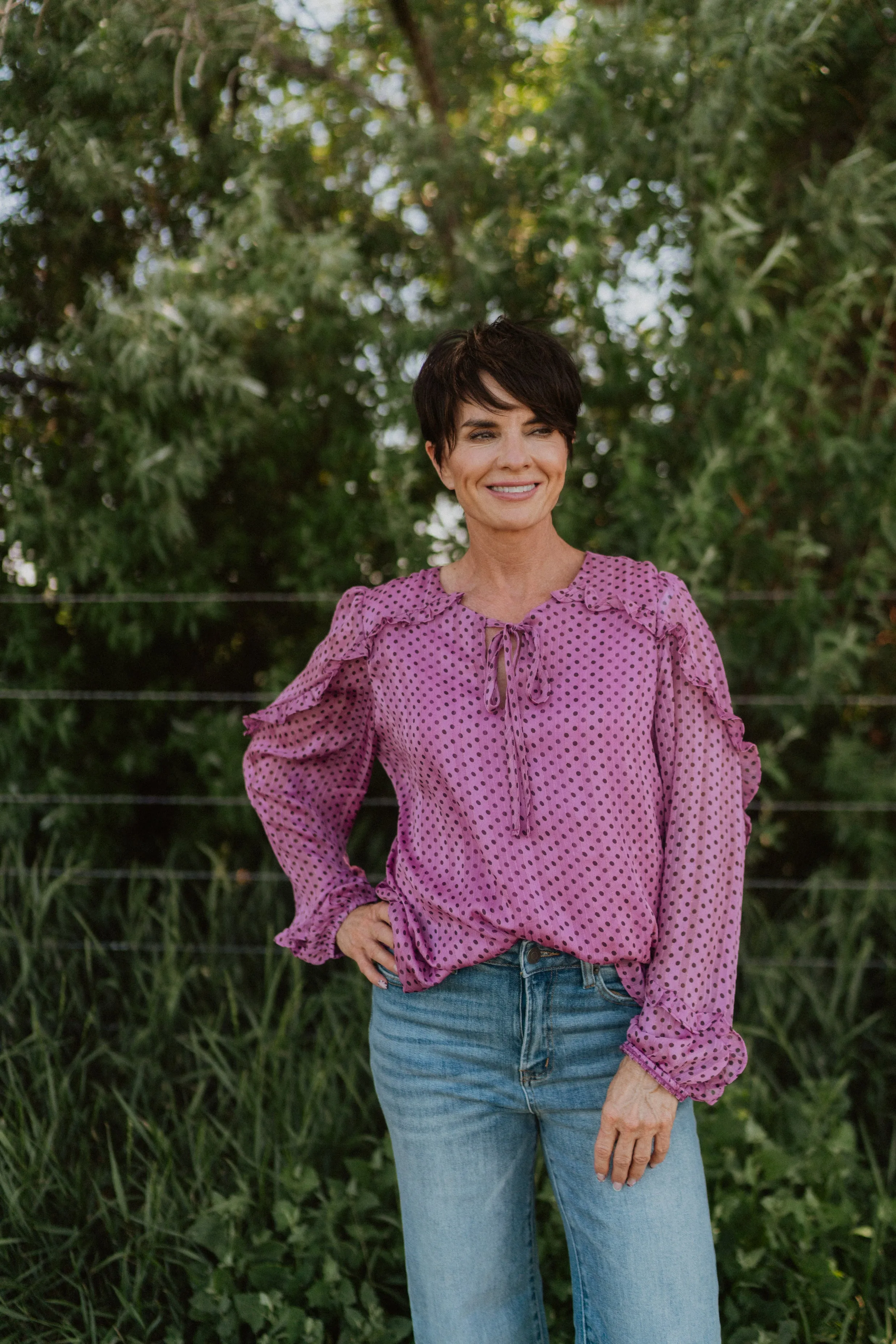 Polka Polka Dot Top - FINAL SALE sold by Goldie Lew