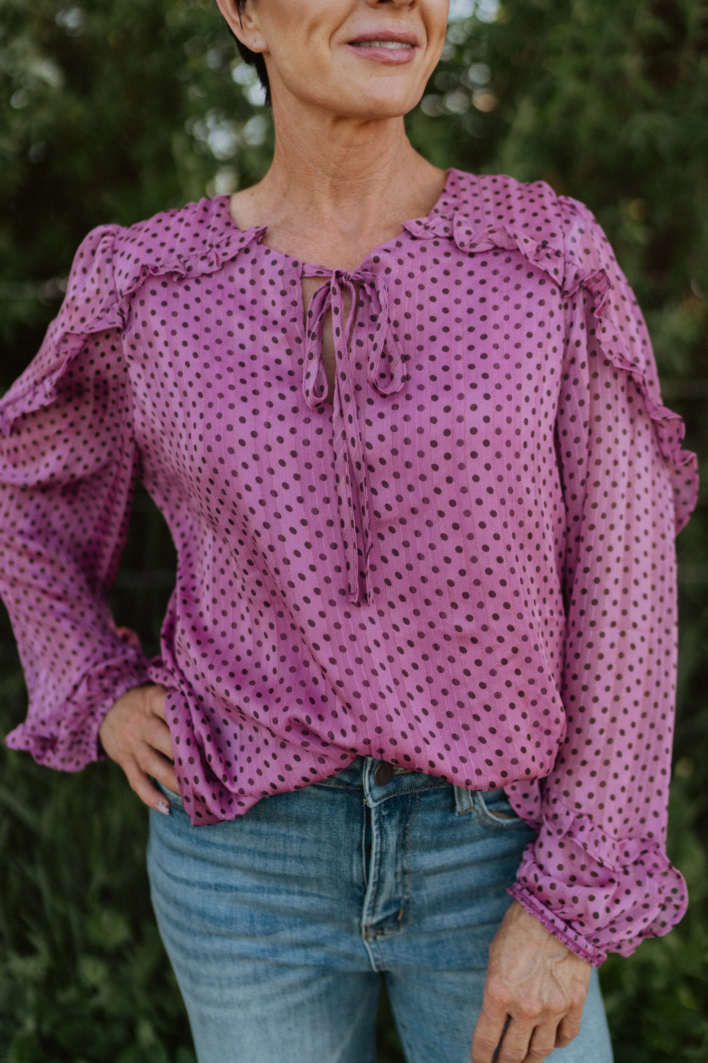 Polka Polka Dot Top - FINAL SALE sold by Goldie Lew product image thumbnail 5